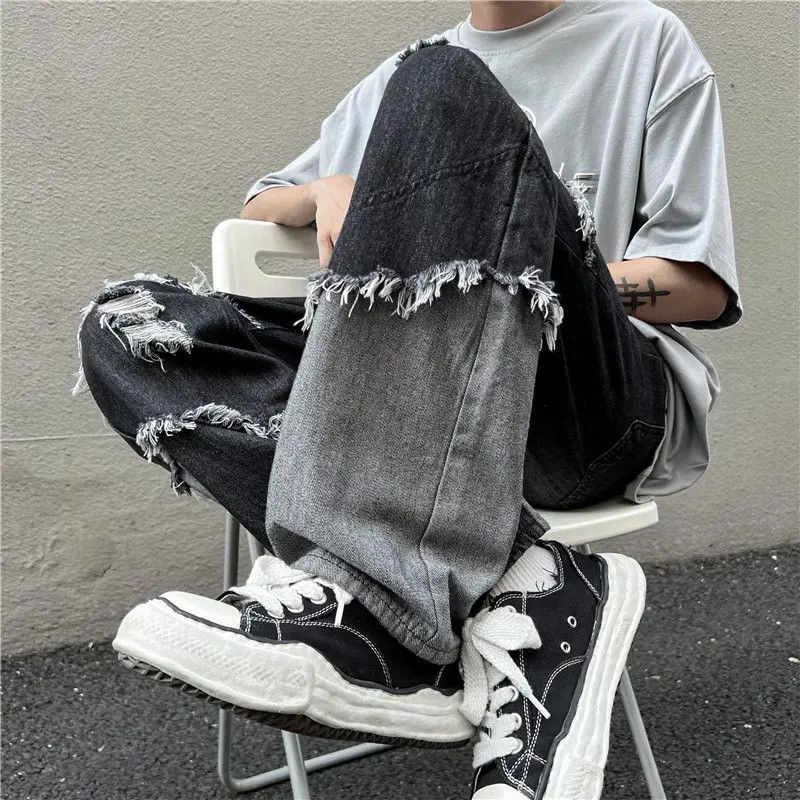 Japanese Brand Hip Hop Straight Loose Wide Leg Jeans Size US 32 / EU 48 - 5 Thumbnail