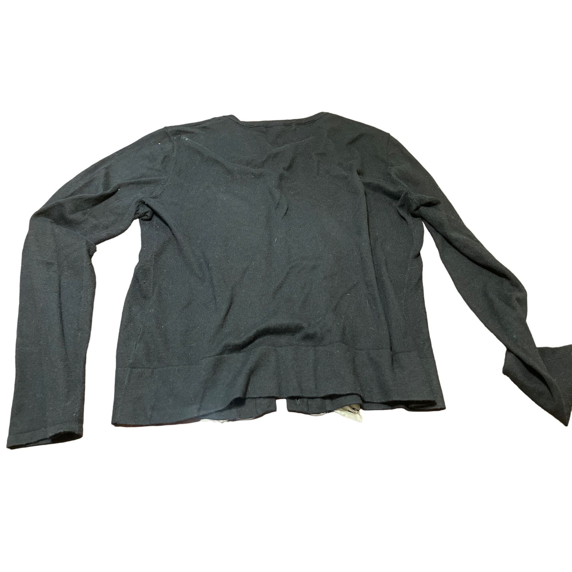Other CAbi Womens Medium Black Cardigan Fringe Button Details Cash Size M / US 6-8 / IT 42-44 - 4 Thumbnail