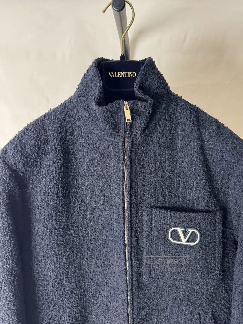 Valentino Valentino Solid color stand-up collar long-sleeved jacket Size US S / EU 44-46 / 1 - 2 Thumbnail