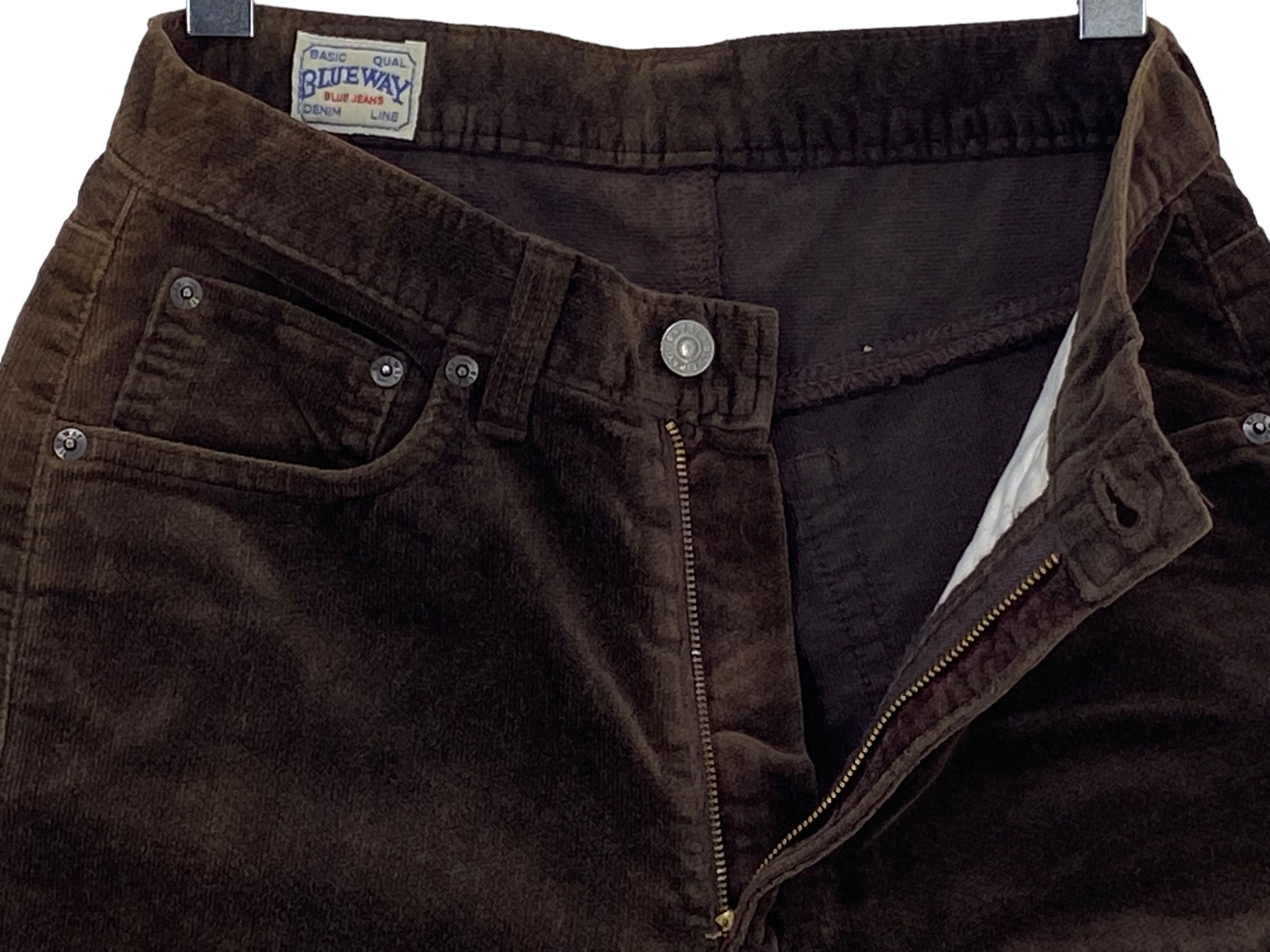 Japanese Brand × Rockstar Games Blue Way Corduroy Pants Blue Way Japanese Modern Size US 27 - 9 Thumbnail