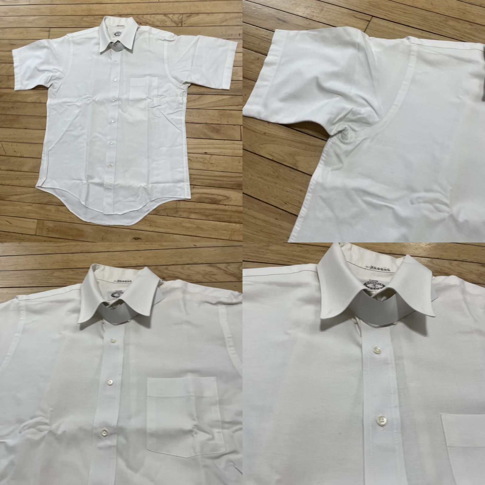 Arrow VINTAGE Arrow paddock club Men Shirt White 16.5 34 USA Short Sleeve Button-Up Collared Pocketed Oxford Cotton Regular 100% Cotton Mens Size US M / EU 48-50 / 2 - 9 Thumbnail