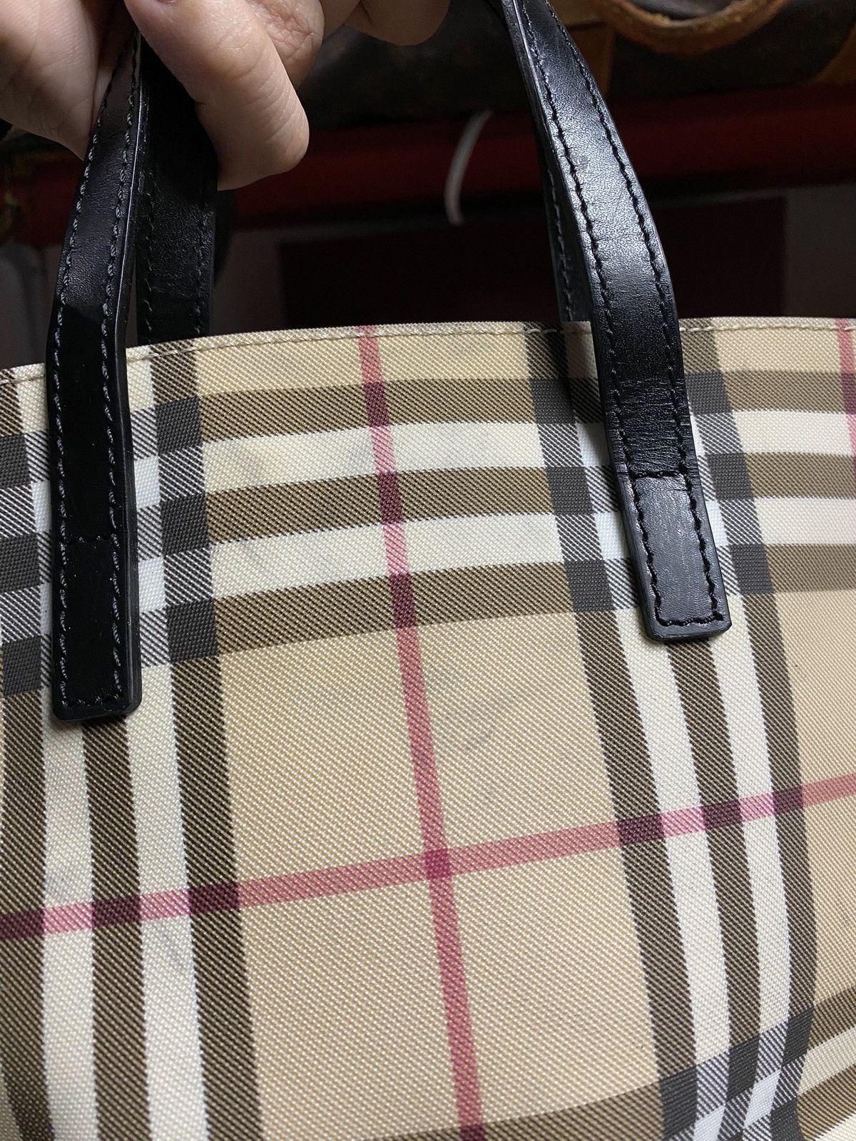 Burberry Burberry Plaid Small canvas Hand Bag Preowned Size ONE SIZE - 7 Thumbnail
