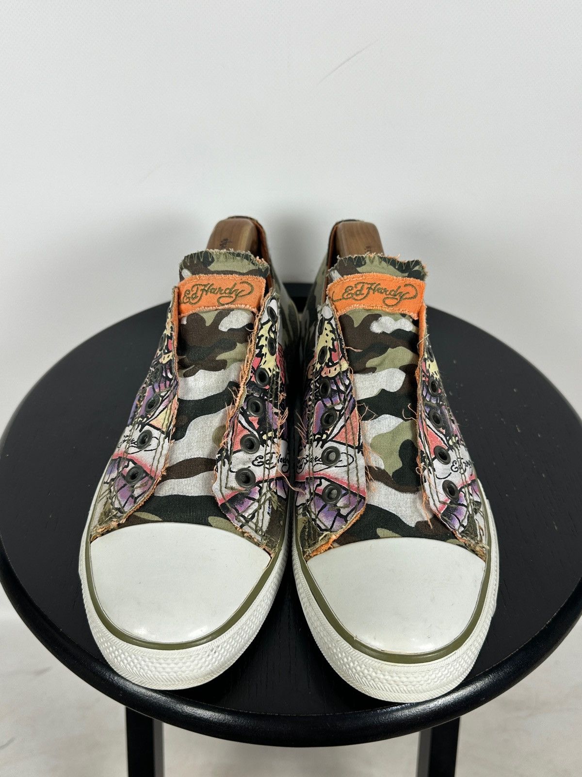 Ed Hardy Vintage Ed Hardy Y2K Camo Tattoo Graphic Slip On Sneakers Size US 11 / EU 44 - 8 Thumbnail