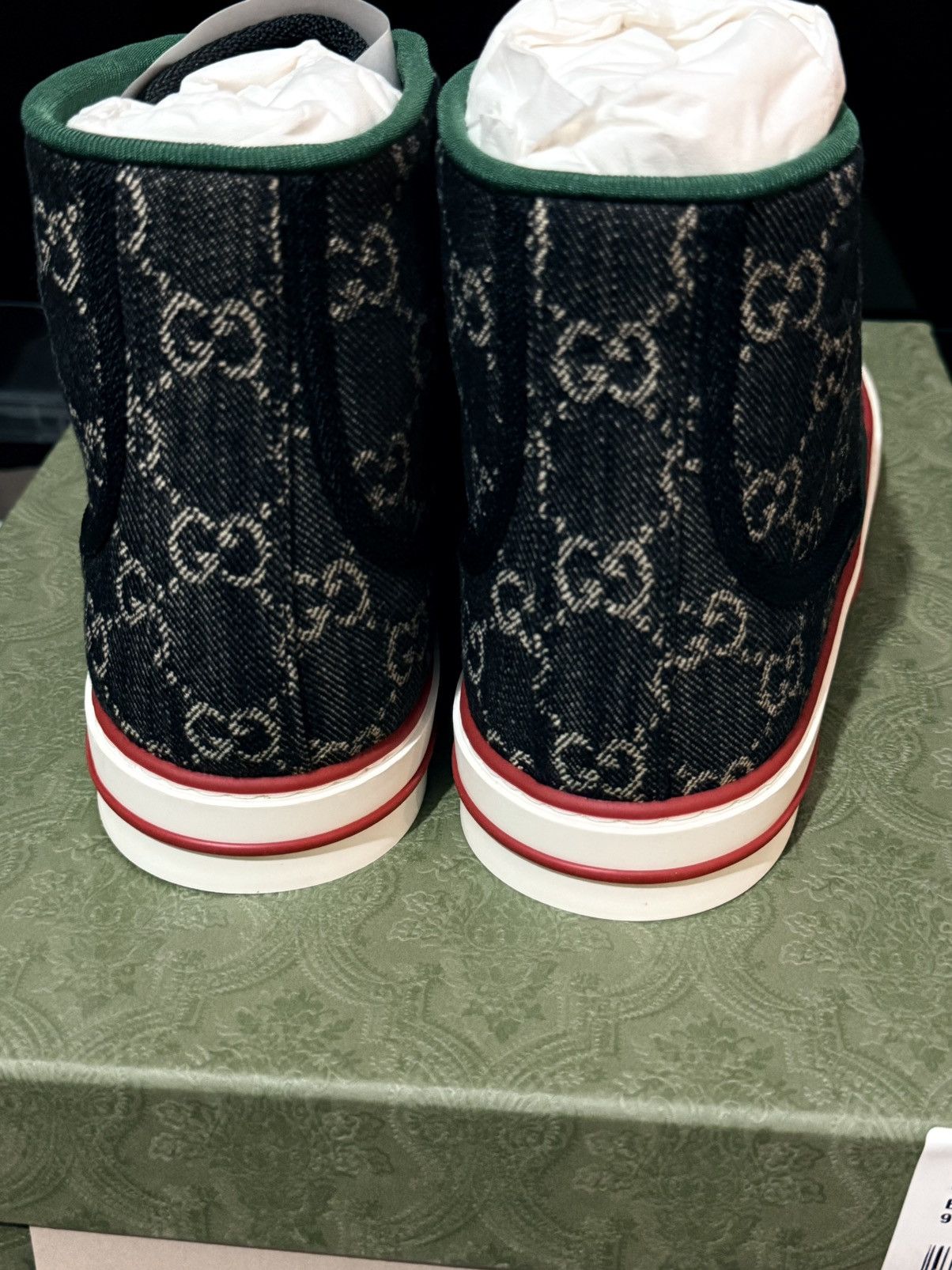 Gucci Gucci Men’s High Top Tennis 1977 Black Mini GG - Size 10 US Size US 10 / EU 43 - 5 Thumbnail