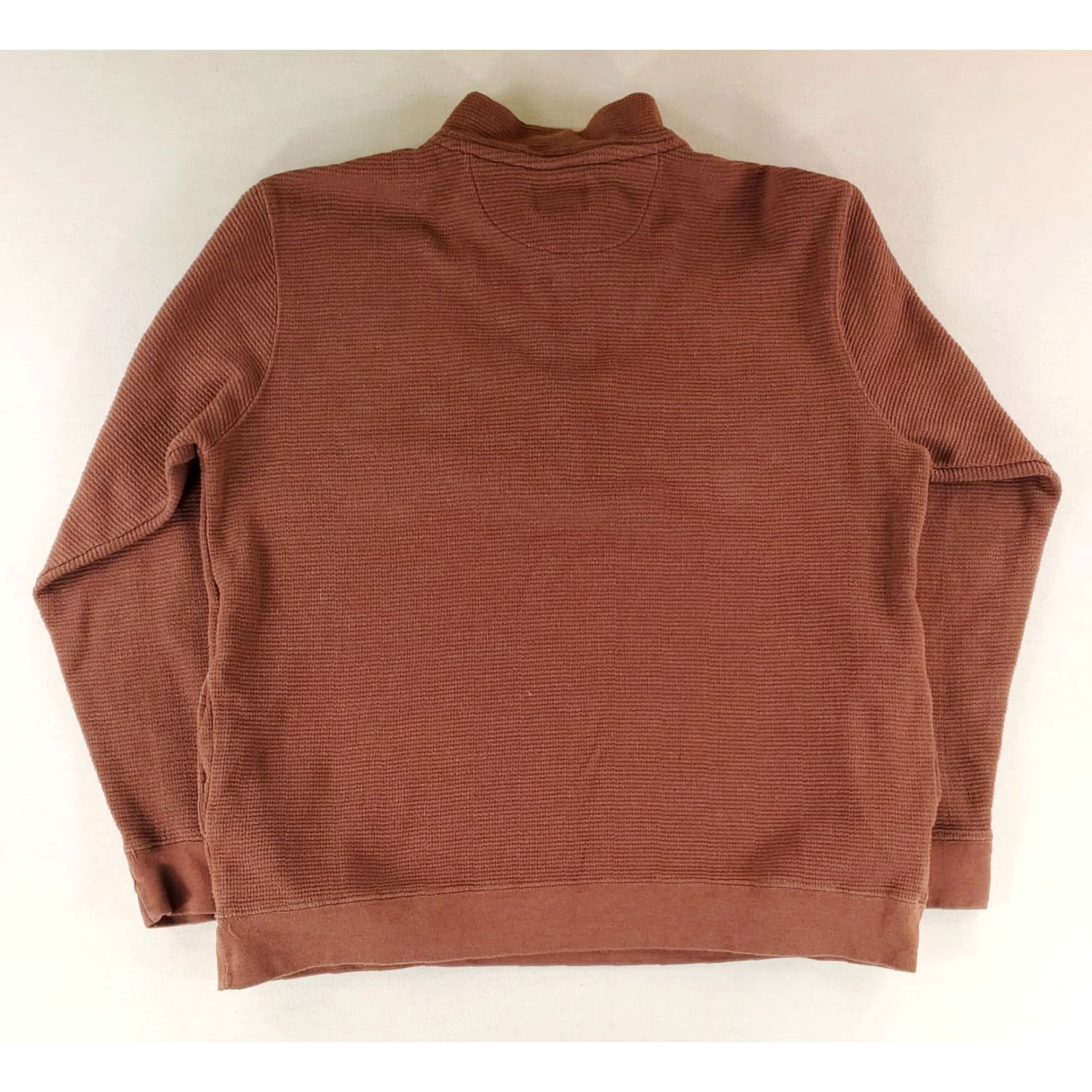 Vintage Smith's Workwear Thermal 1/4 Quarter Zip Red Brown Mens 2XL Size US XXL / EU 58 / 5 - 3 Thumbnail