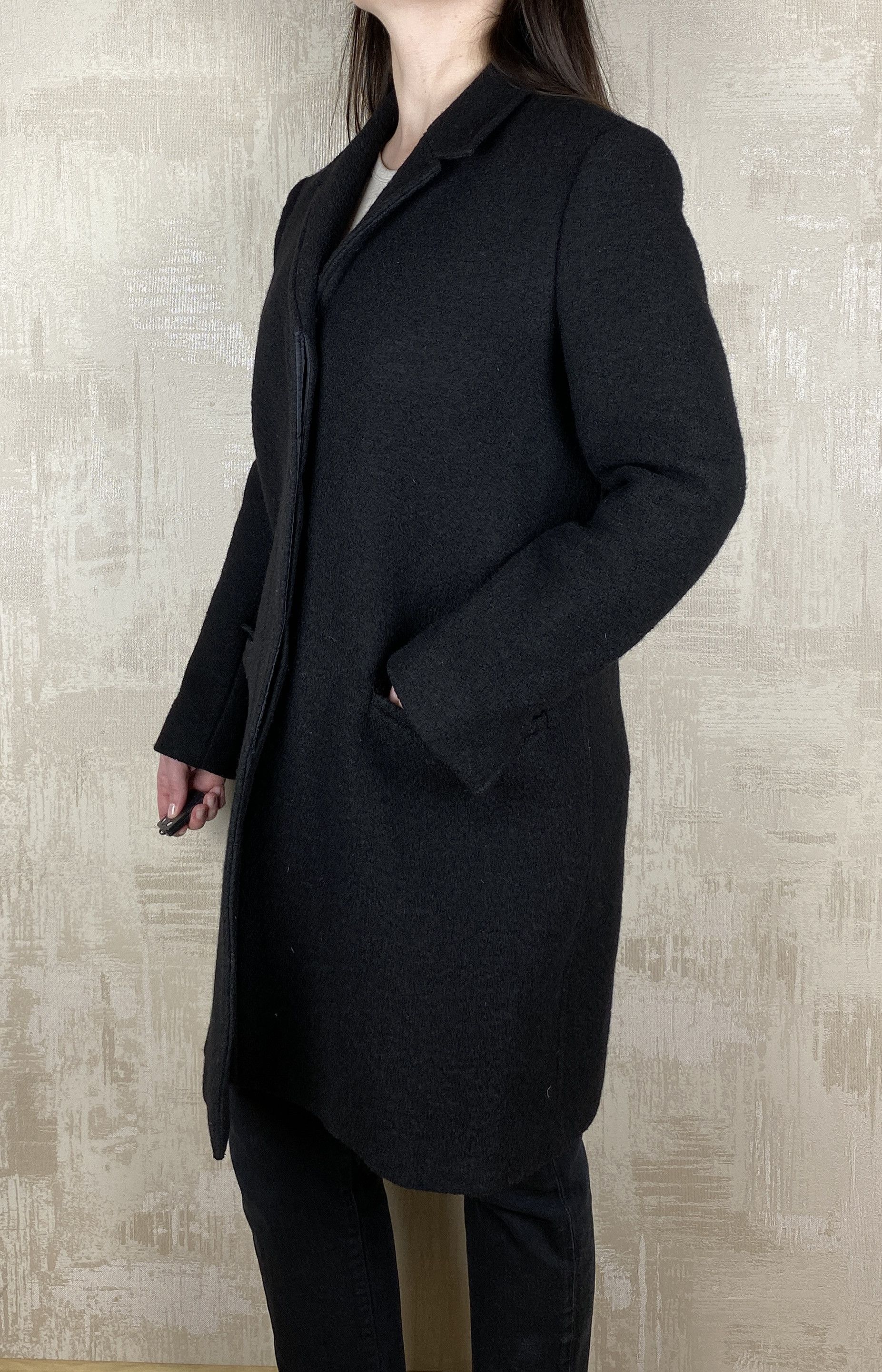 Arket Arket Nova Fides Wool Boucle Black Oversized Casual Coat Size M / US 6-8 / IT 42-44 - 2 Thumbnail
