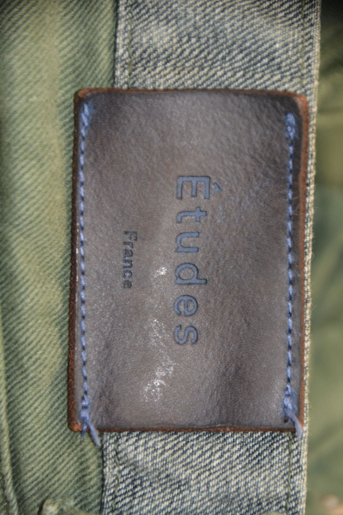 Etudes Études France Olive Green Denim Jeans Size 30 Size 30" / US 8 / IT 44 - 9 Thumbnail