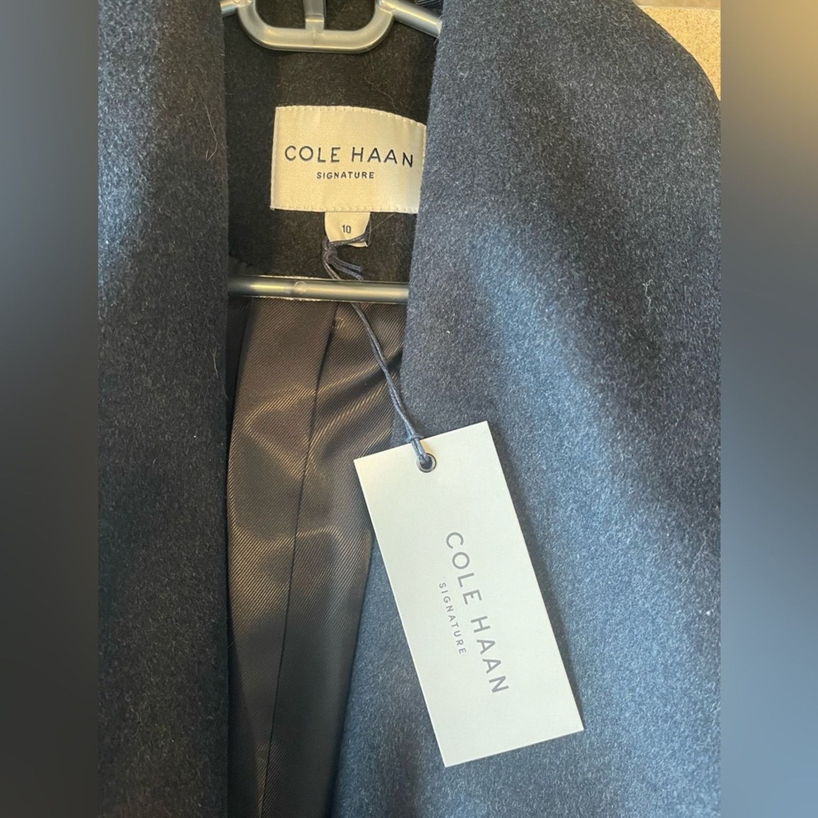 Cole Haan Cole Haan Women's Belted Wrap Coat - Size: 10 Size L / US 10 / IT 46 - 4 Thumbnail
