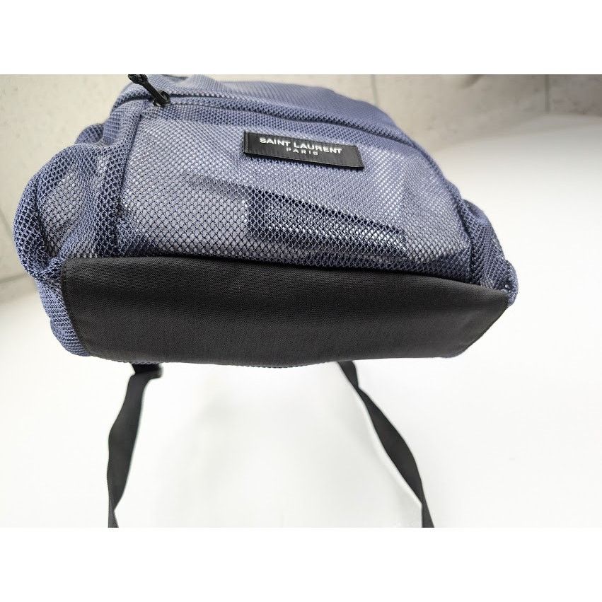 Saint Laurent Paris o1rshd1 Size: OS / SLP Backpack in Mesh & Nylon in Purple Size ONE SIZE - 16 Thumbnail