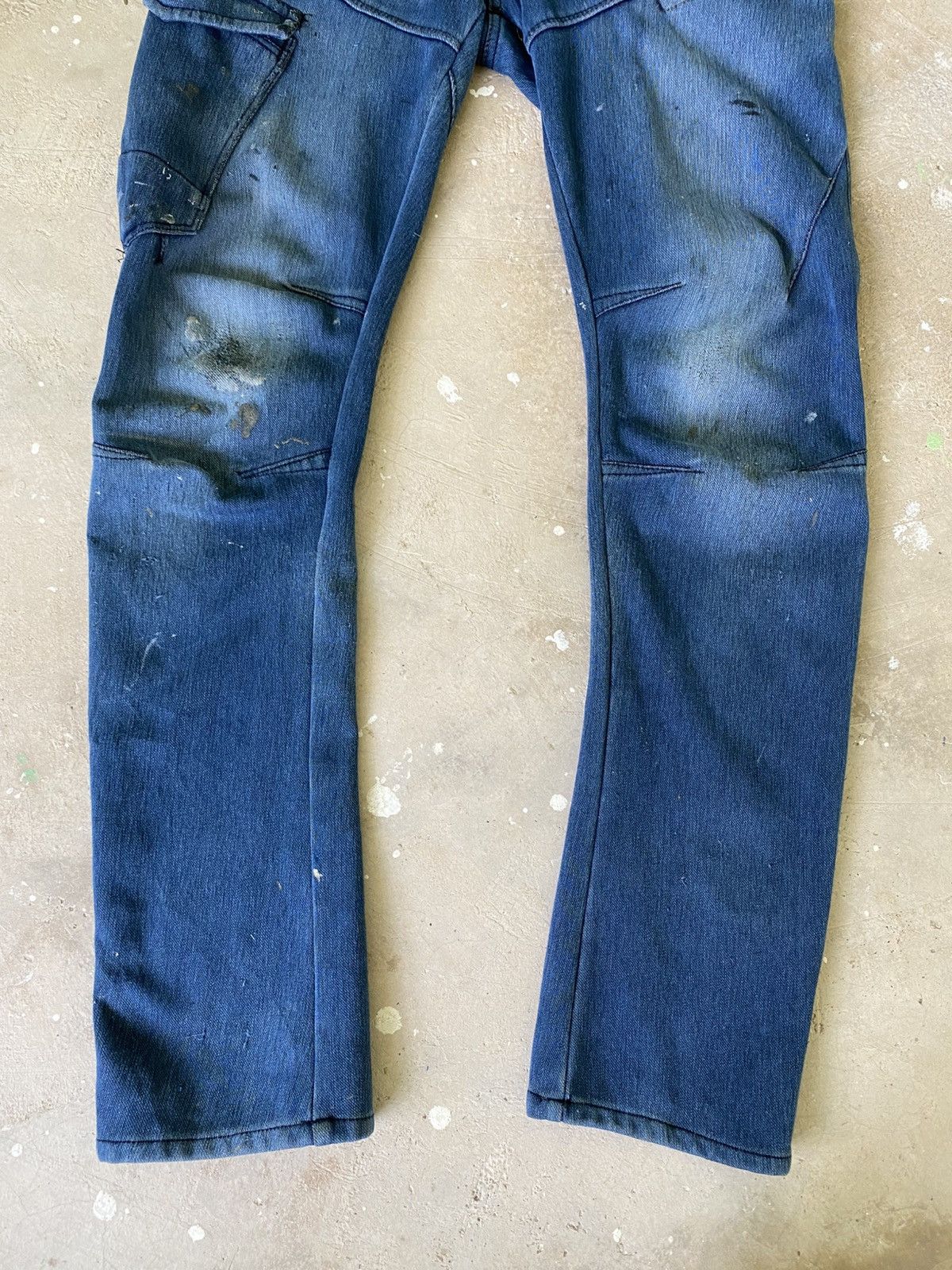 Japanese Brand FieldCore Multi Pocket 3D Workwear Denim Pants Size US 32 / EU 48 - 3 Thumbnail