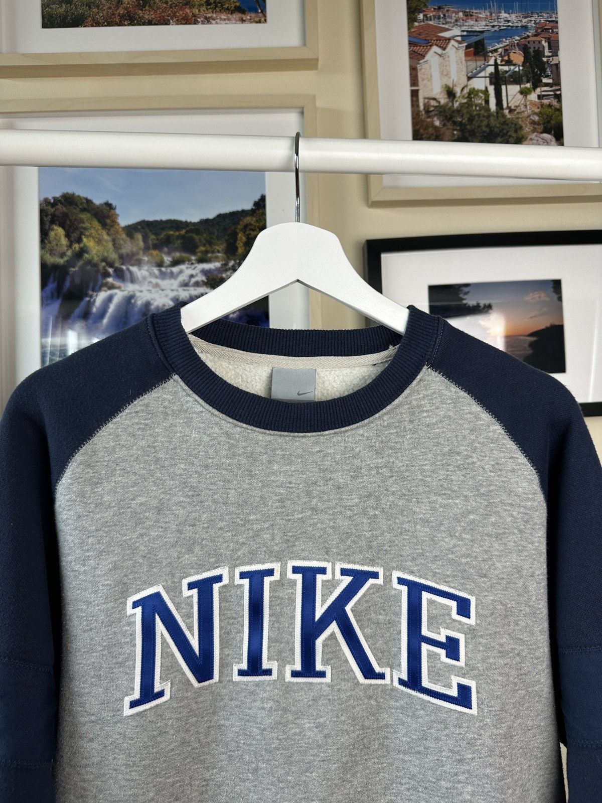 Nike × Vintage Vintage spellout crewneck Nike Y2K 00s Size US M / EU 48-50 / 2 - 2 Thumbnail