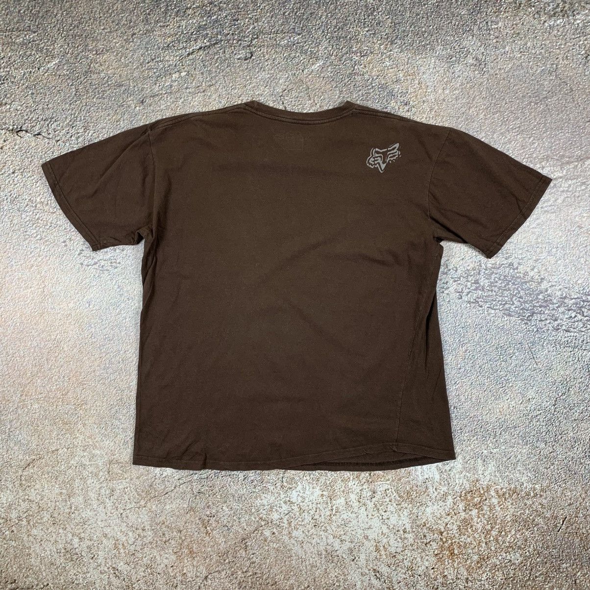 Fox Racing y2k Fox Racing Brown T Shirt Tee Size US XL / EU 56 / 4 - 4 Thumbnail