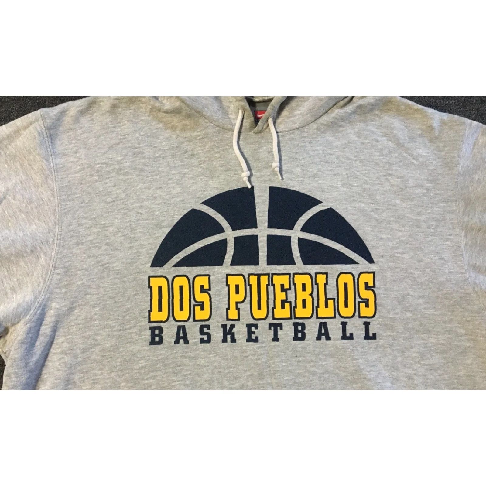 Travis Scott Vtg Nike Center Swoosh Dos Pueblos Basketball Faded Hoodie L Travis Scott Grunge Size US L / EU 52-54 / 3 - 4 Thumbnail