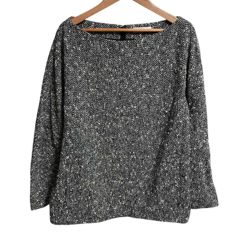 Other Other MADISONBLUE Tweed Pullover Top Textile Tops MB201-5013 DUTY FREE for USA Size ONE SIZE - 1 Thumbnail