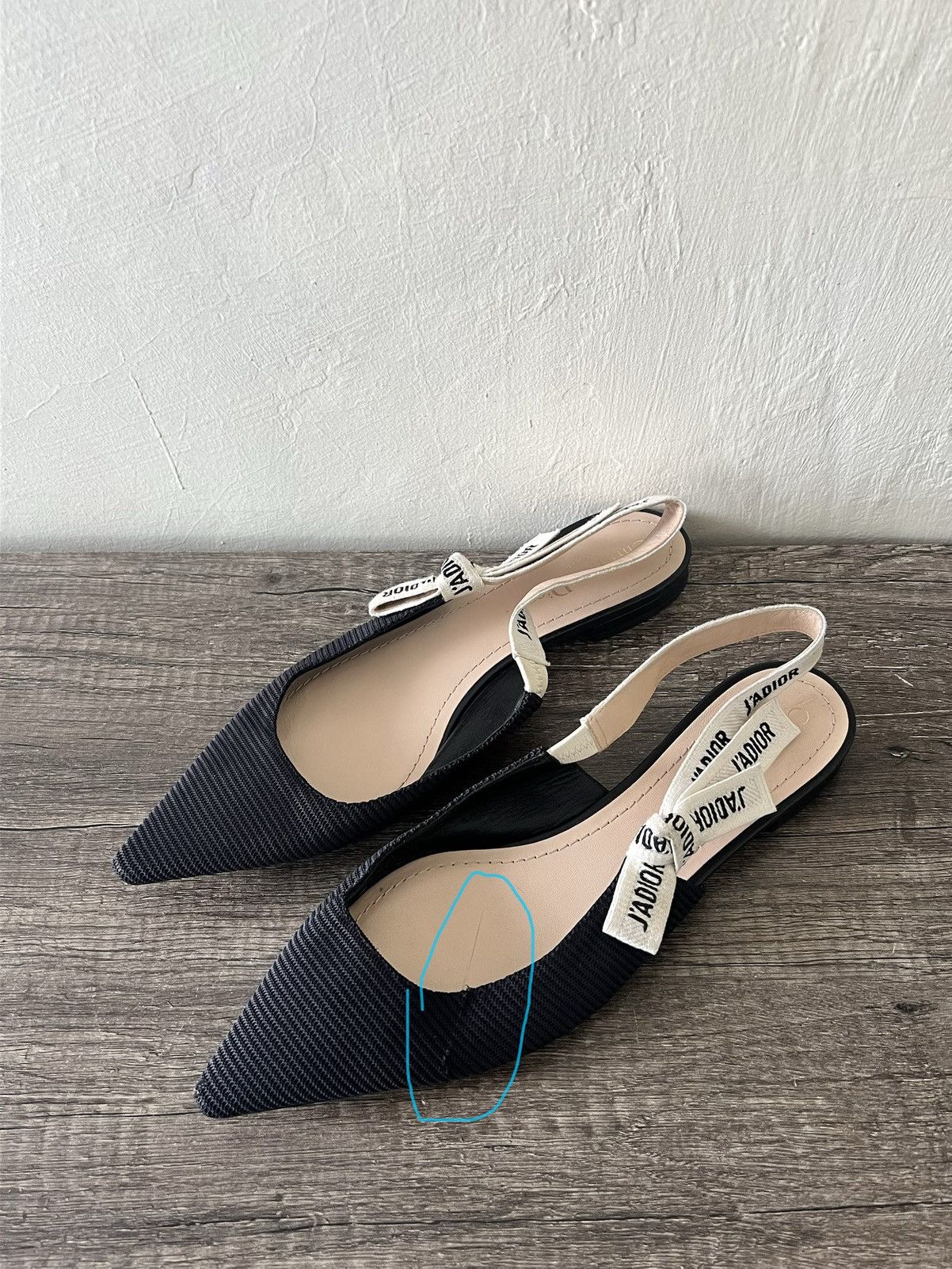 Christian Dior Monsieur CHRISTIAN DIOR J'ADIOR SLINGBACK FLATS Size US 10.5 / IT 40.5 - 3 Thumbnail