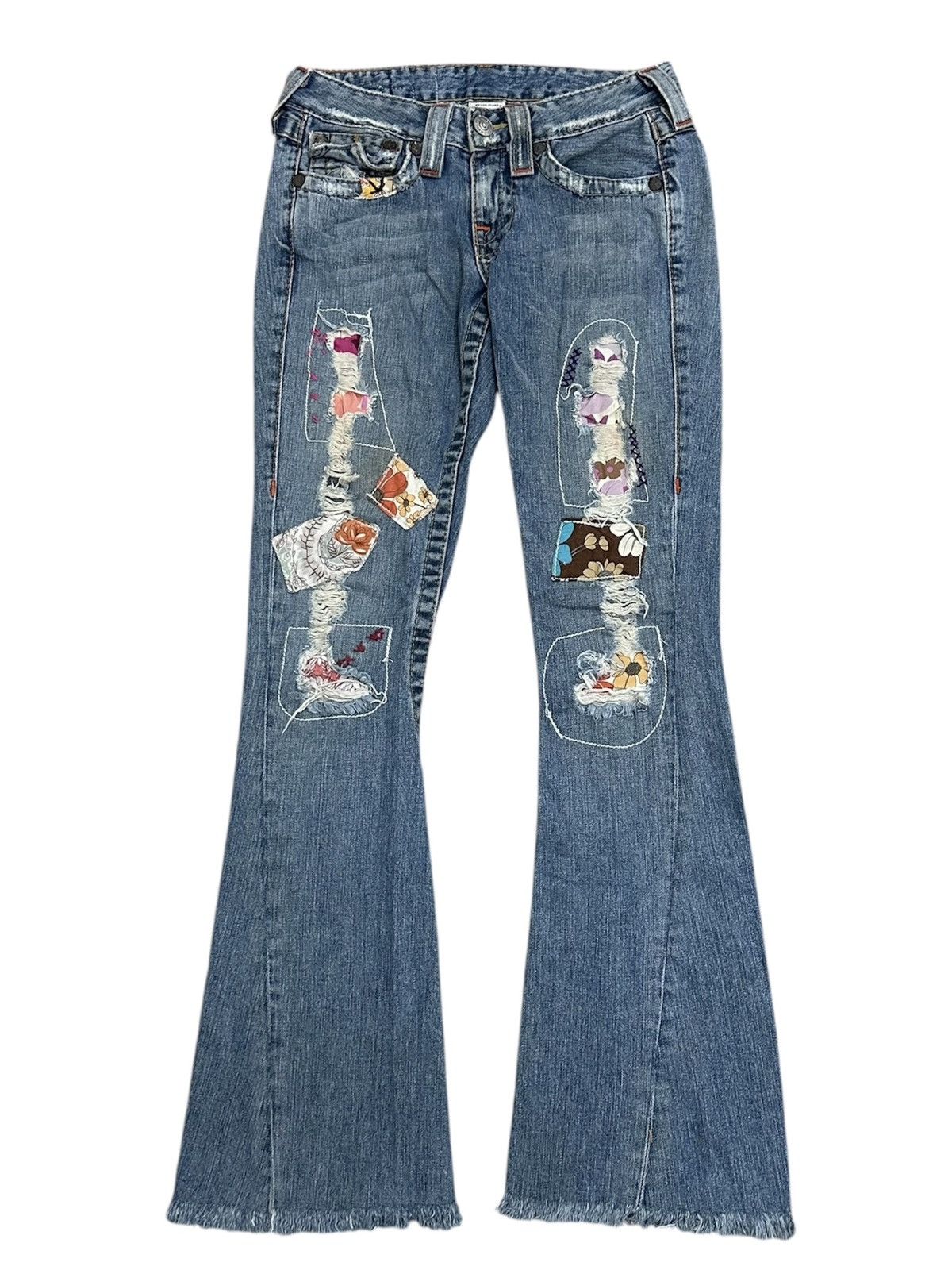 True Religion Vintage True Religion Woodstock Tour Patches Denim Pant Size US 26 / EU 42 - 2 Thumbnail