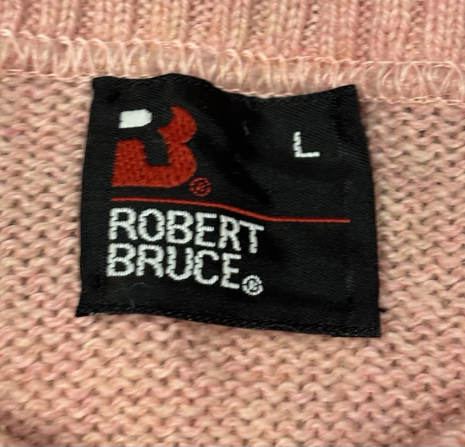 Robert Bruce VTG Robert Bruce Sweater Womens Large Wool Crew Neck Pink Size L / US 10 / IT 46 - 2 Thumbnail