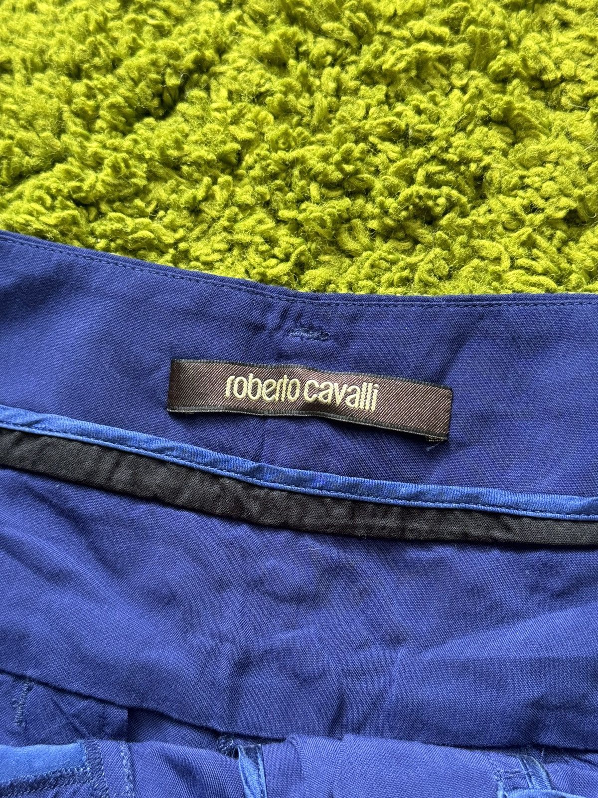 Designer × Just Cavalli × Roberto Cavalli Roberto Cavalli Italian minimalist blue pants Size 32" / US 10 / IT 46 - 4 Thumbnail