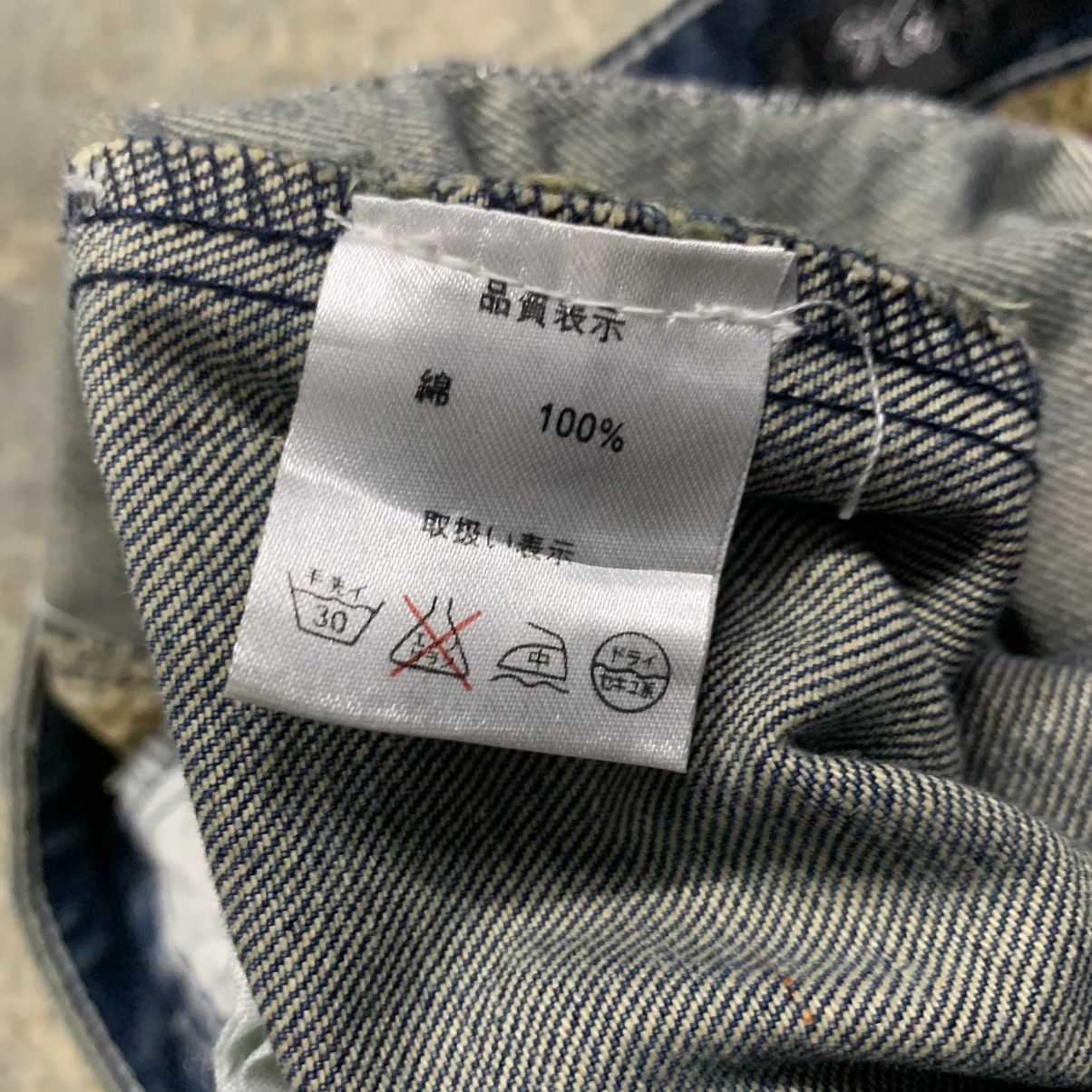 Japanese Brand × Vintage Flare KARI JYUA JEAN Clawmark Distressed Fade Jean Size US 31 - 13 Thumbnail