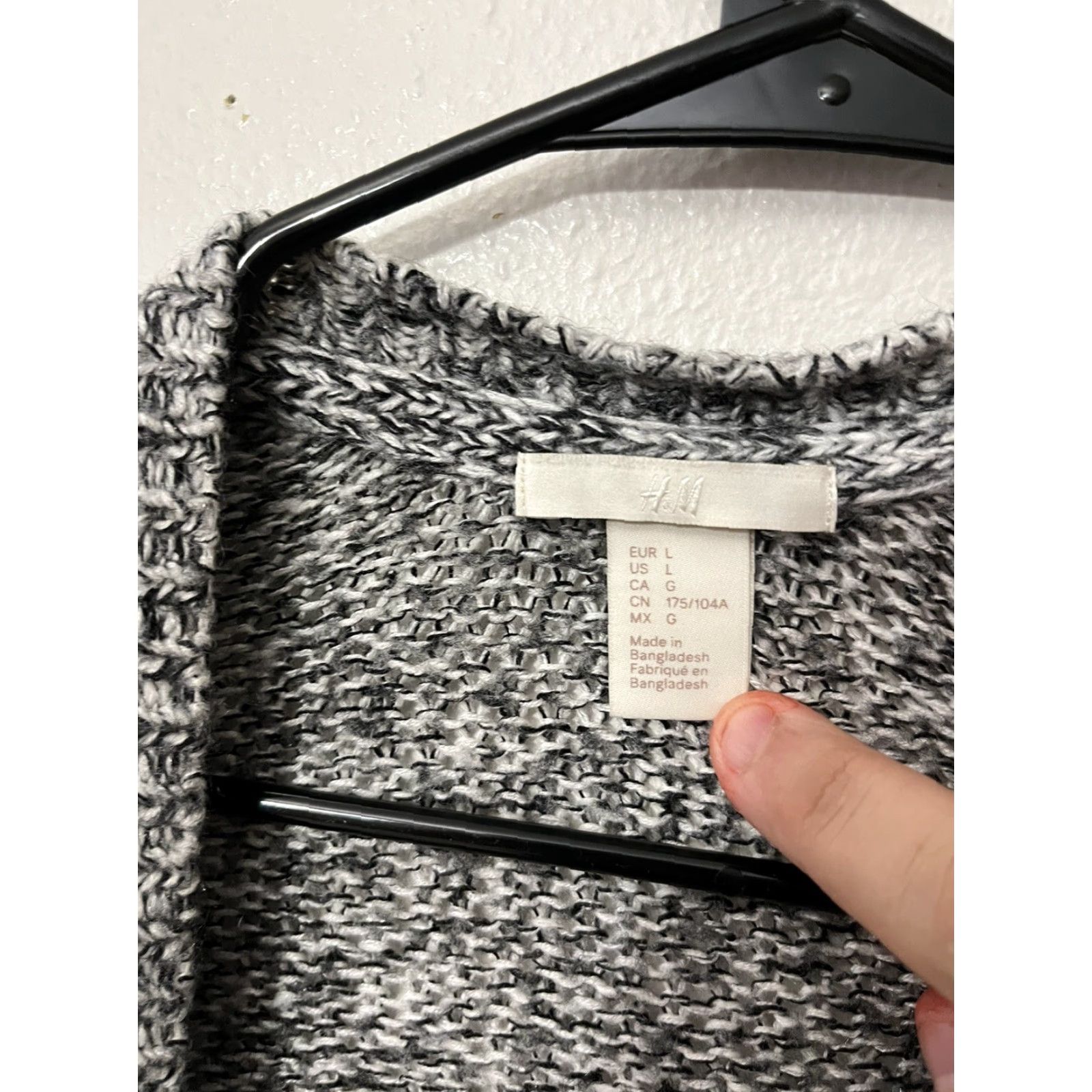 H&M H&M Women's Sweater Cardigan Large Multicolor Argyle Open Front Dolman Sleeve Casual Preppy Size L / US 10 / IT 46 - 2 Thumbnail