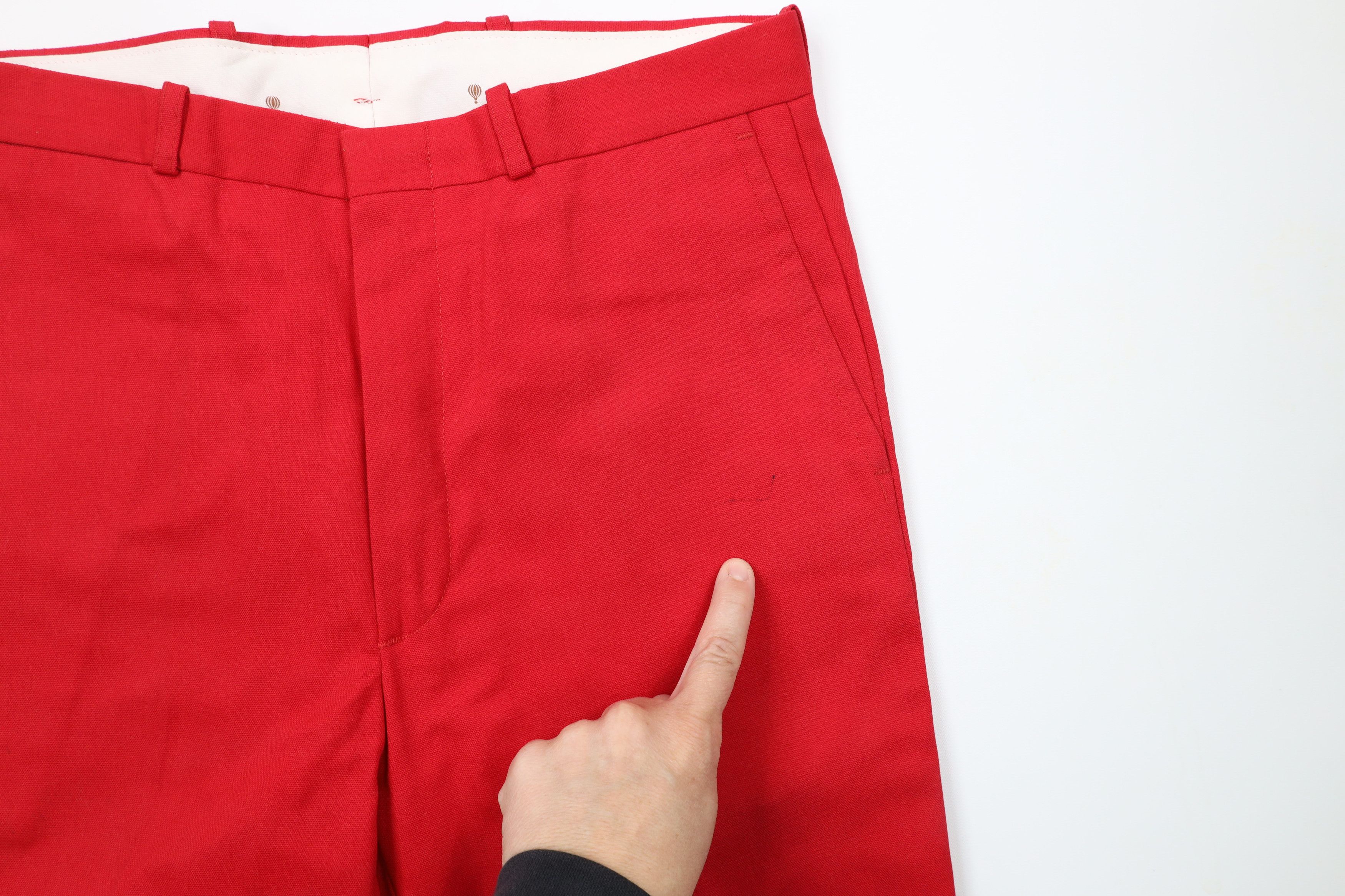 Vintage Deadstock Vintage 70s Streetwear Bottoms Chino Pants Red USA Size US 30 / EU 46 - 7 Thumbnail