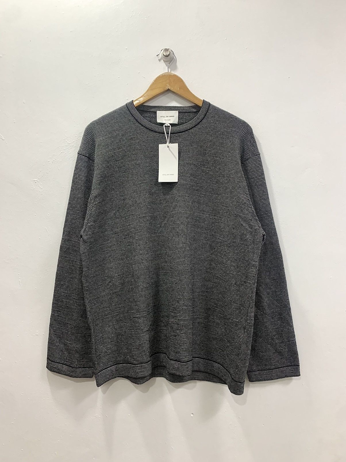 STILL BY HAND STILL BY HAND JAPAN 14G WOOL STRIPED SWEATER Size US M / EU 48-50 / 2 - 3 Thumbnail