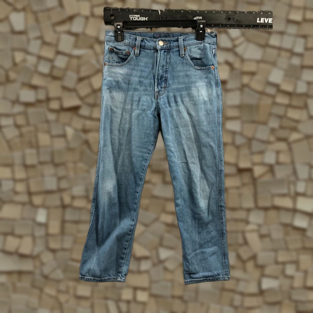 Lucky Brand Lucky Brand Jeans Women's 2 Straight Crop Denim Medium Wash Blue 26 waist 26 Inseam Regular Rise 8.5-10.5 Inseam Belt Loops 5-Pocket Size 26" / US 2 / IT 38 - 1 Thumbnail