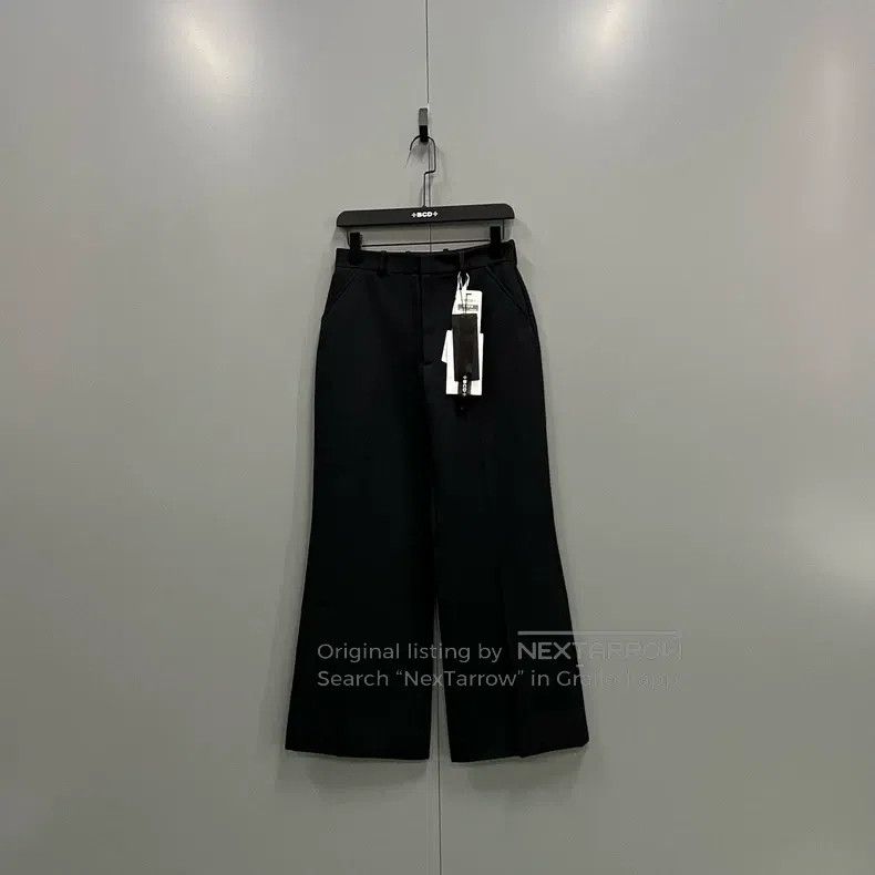 Maison Margiela Maison Margiela Black wide-leg trousers Size 25" / US 0 / IT 36 - 1 Thumbnail