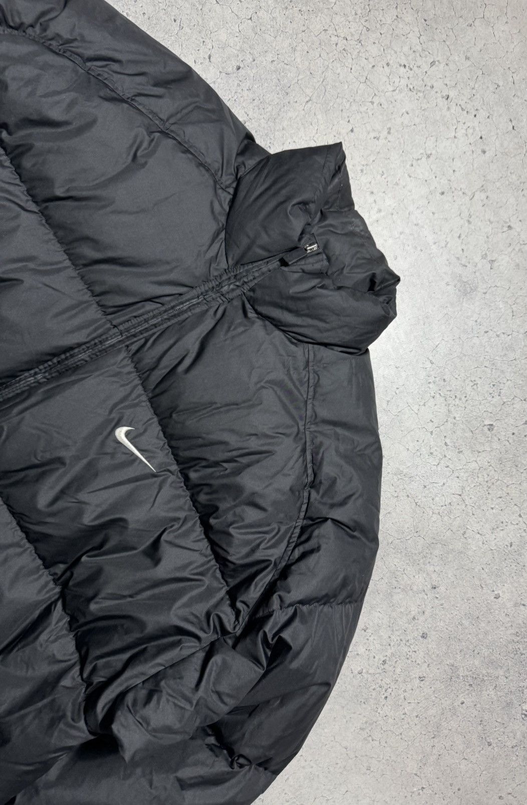 Nike Nike Down Puffer Jacket Black Swoosh Drill Size XL Size US XL / EU 56 / 4 - 4 Thumbnail