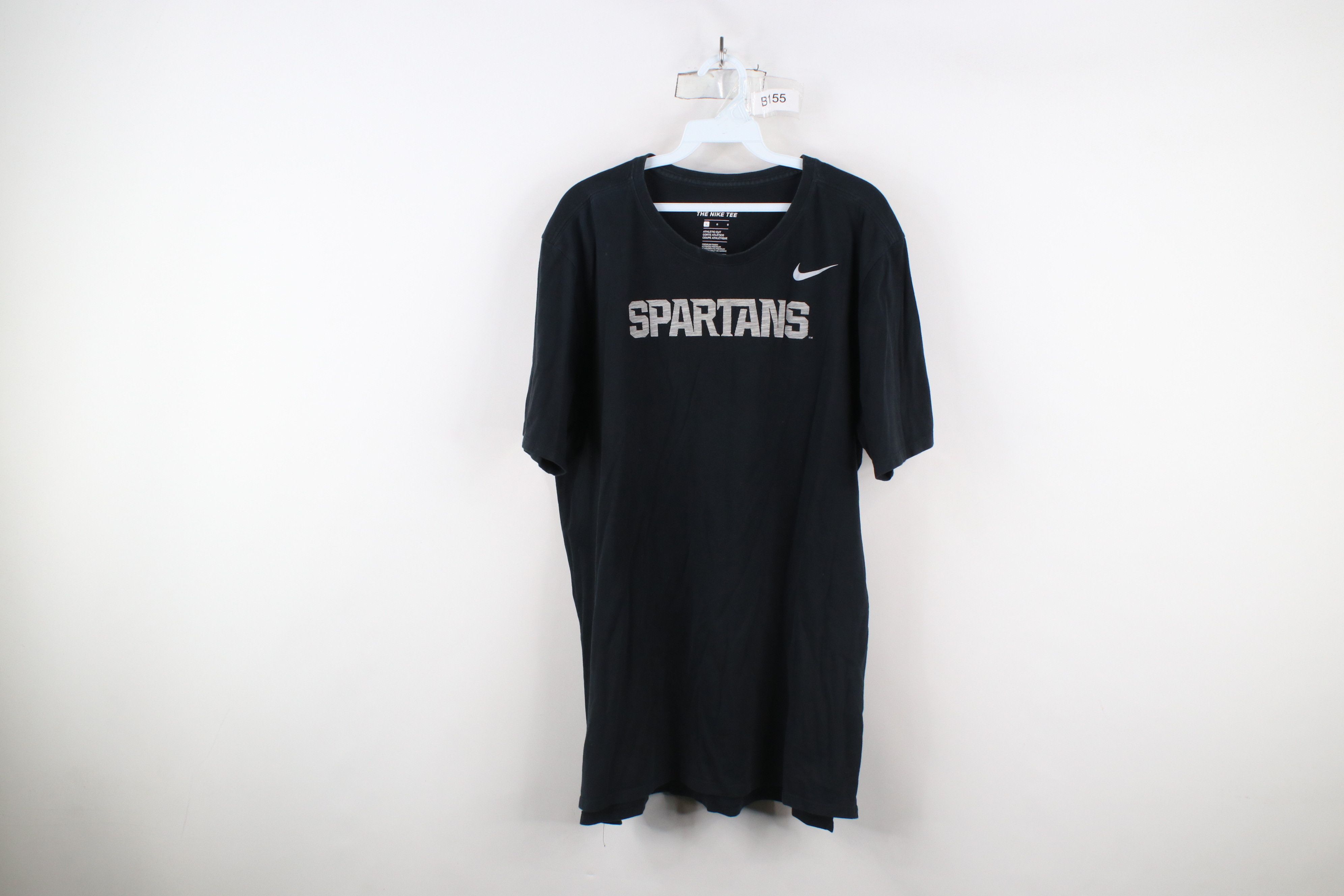 Nike × Vintage Nike Cut Faded Spell Out Michigan State University T-Shirt Size US L / EU 52-54 / 3 - 1 Thumbnail