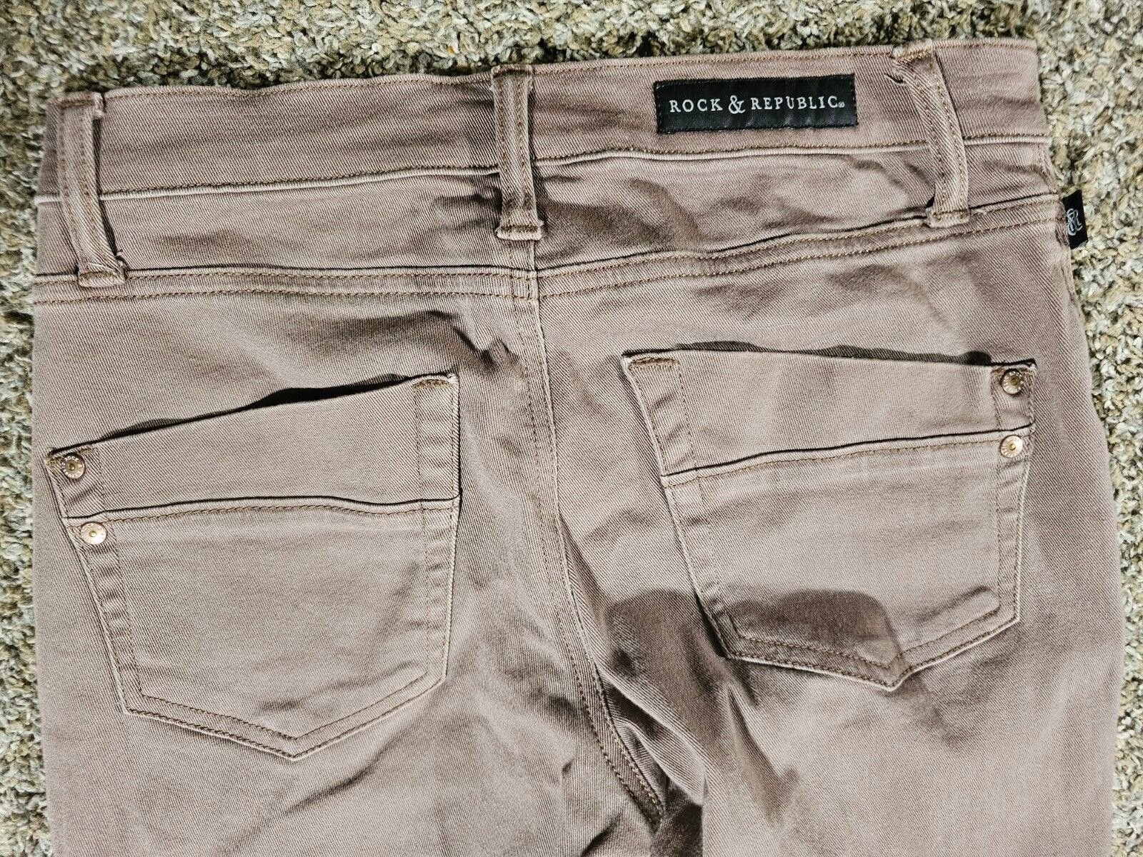 Rock & Republic Rock & Republic Jeans Womens 2M Kashmiere Reddish Distressed Size 26" / US 2 / IT 38 - 9 Thumbnail