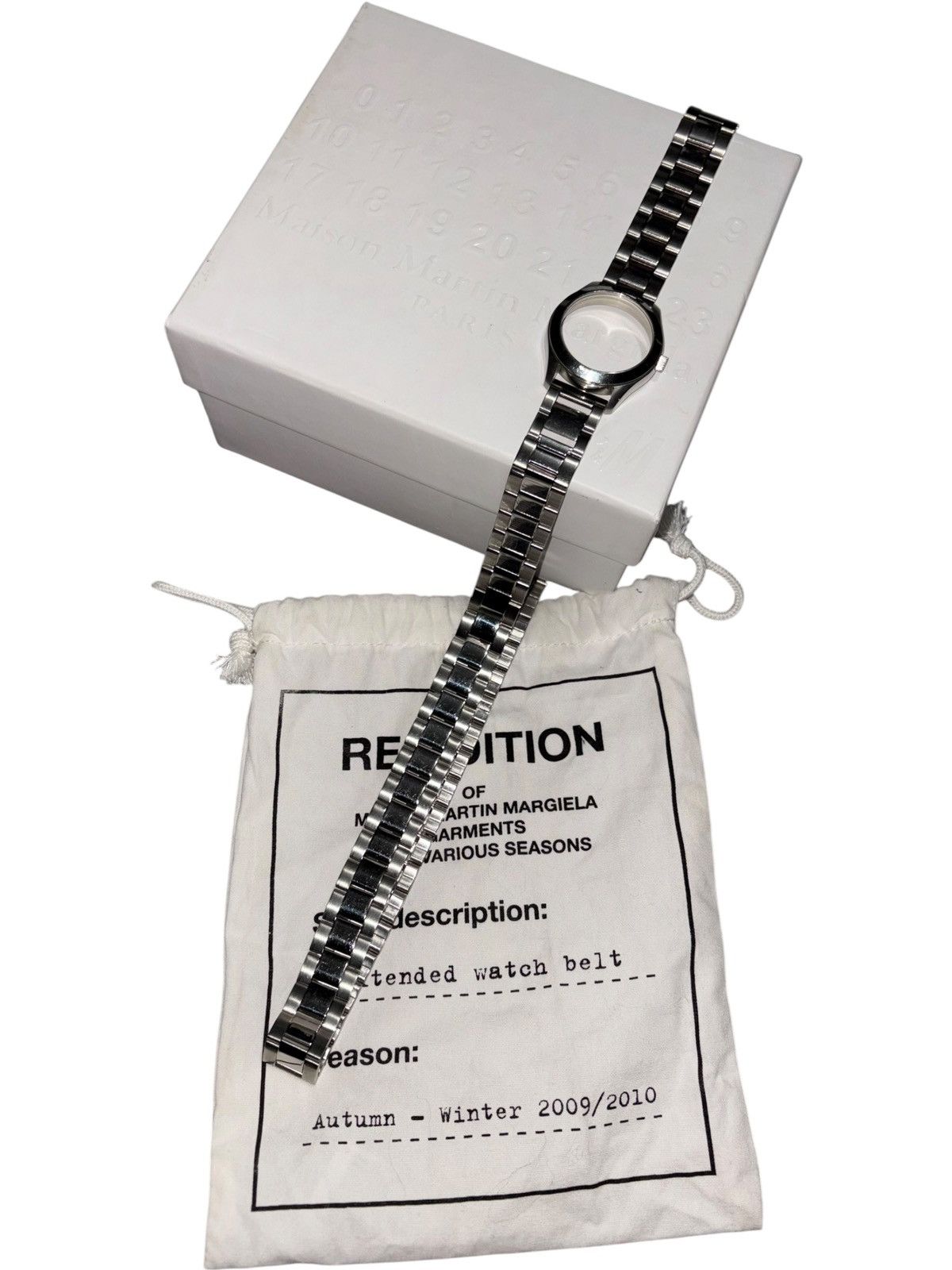 H&M × Maison Margiela Margiela x H&M Faceless Watch Belt Silver hardware bracelet Size 28 - 1 Thumbnail