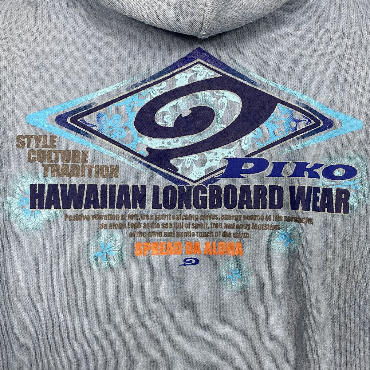 Japanese Brand 📌Vintage Hoodie Pull Over Piko Hawaii big Logo Size US L / EU 52-54 / 3 - 11 Thumbnail