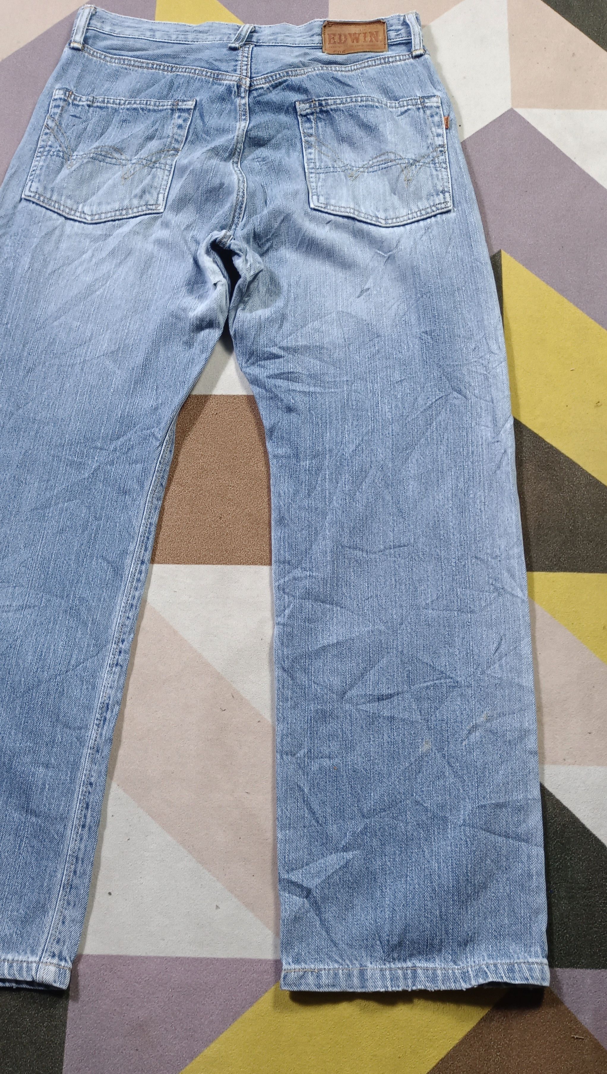 Edwin Edwin Selvedge 505z Orange tag Distressed Denim (30) Size US 30 / EU 46 - 4 Thumbnail