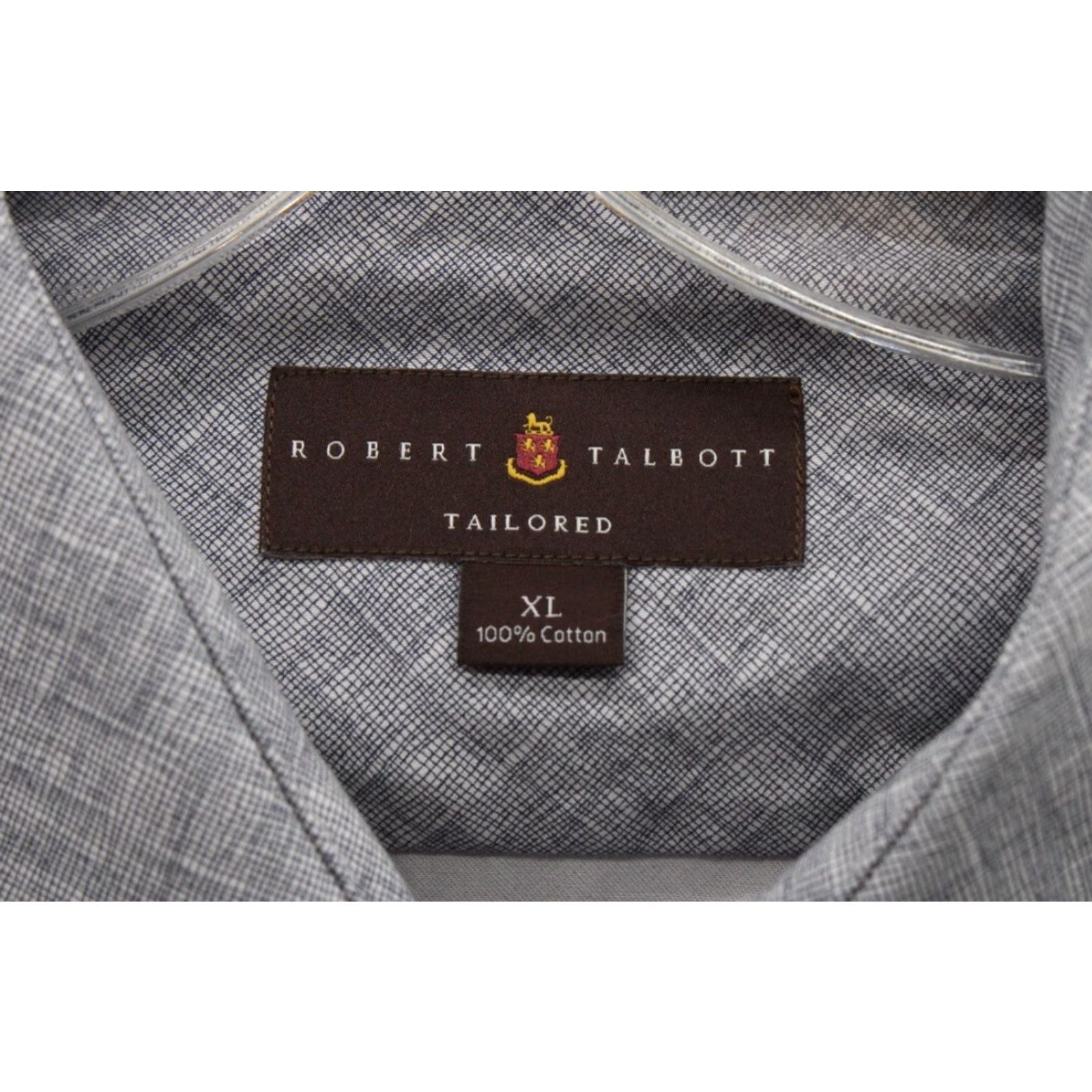 Robert Talbott Robert Talbott Tailored shirt Blue XL Mens Subtle Basket Weave Print Preppy Dress Shirt Size US XL / EU 56 / 4 - 6 Thumbnail
