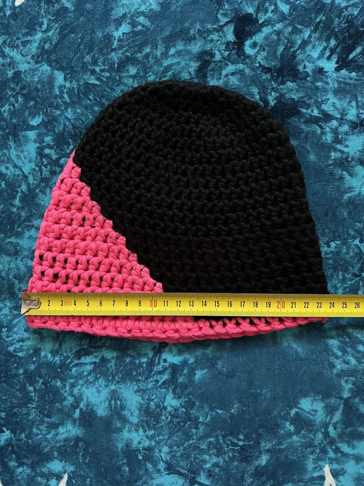 Vintage Vintage knitted Streetwear Anime Hat hand made Y2k pink Size ONE SIZE - 3 Thumbnail