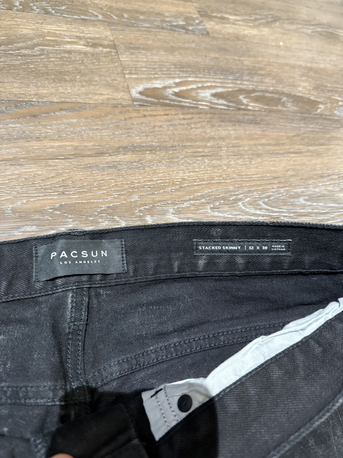 Pacsun × Vintage Faded black rockstar jeans Size US 32 / EU 48 - 4 Thumbnail