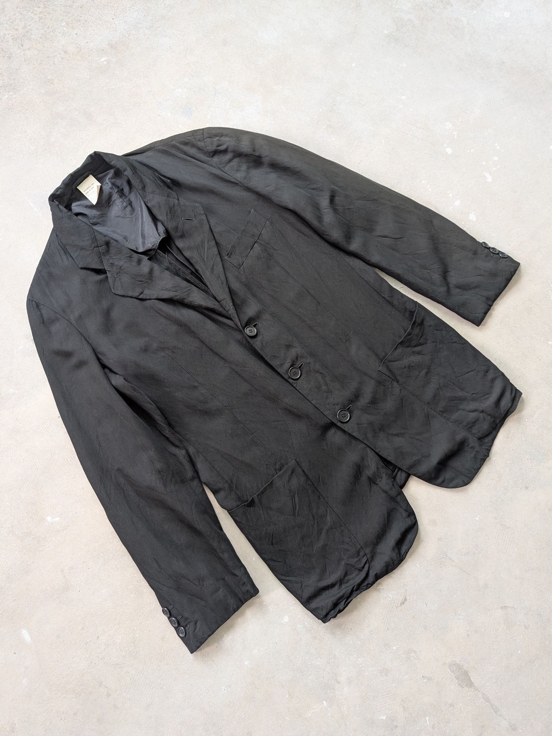 Giorgio Armani × Vintage Vintage 1990s Giorgio Armani Black Blazer Size US M / EU 48-50 / 2 - 3 Thumbnail