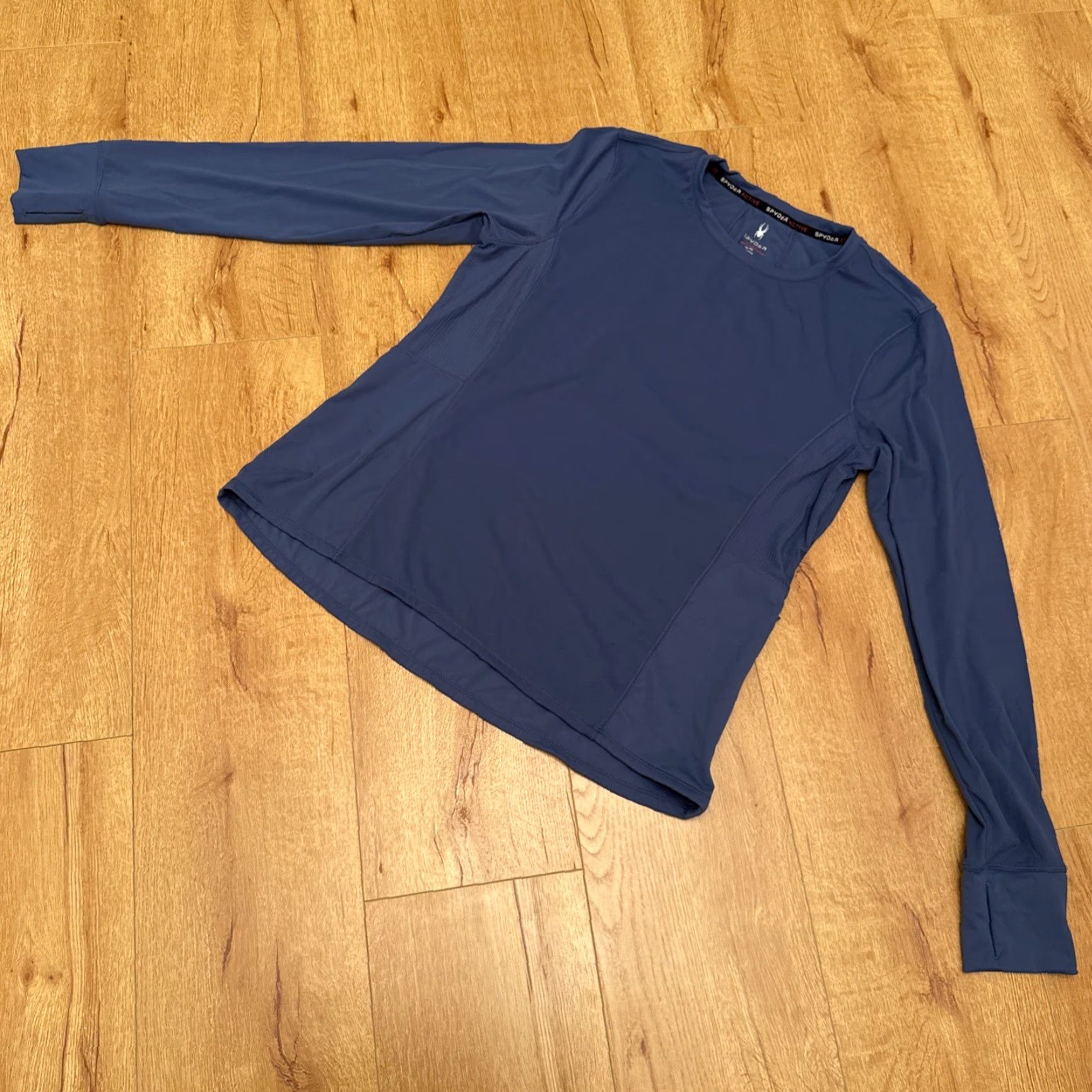 Spyder Spyder Active Top Womens XL Blue Nylon Stretch Side Zip Long Sleeve Pullover Size XL / US 12-14 / IT 48-50 - 2 Thumbnail