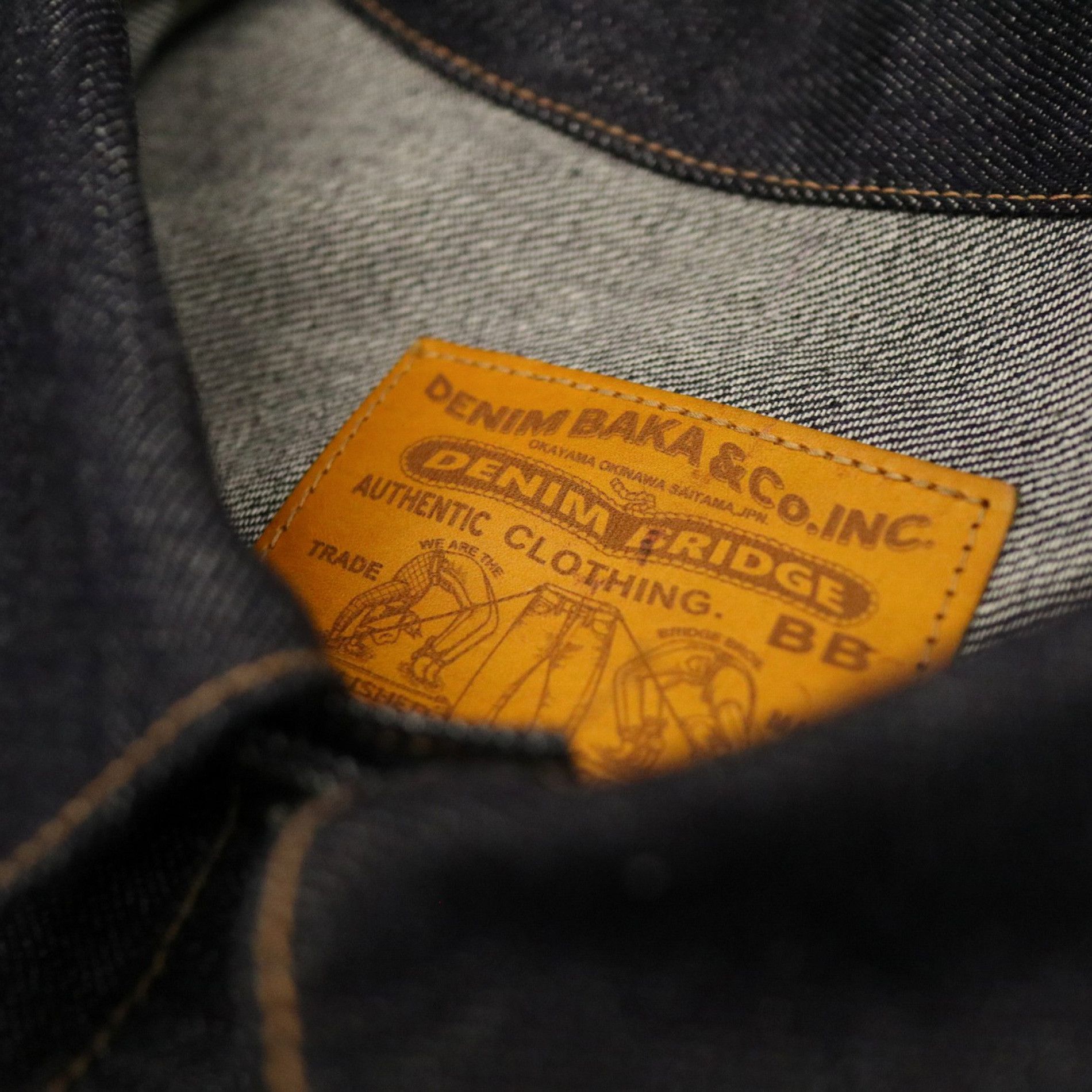 Japanese Brand DENIM BRIDGE Type 1 Jacket - Raw Selvedge - Made in Japan Size US XL / EU 56 / 4 - 11 Thumbnail
