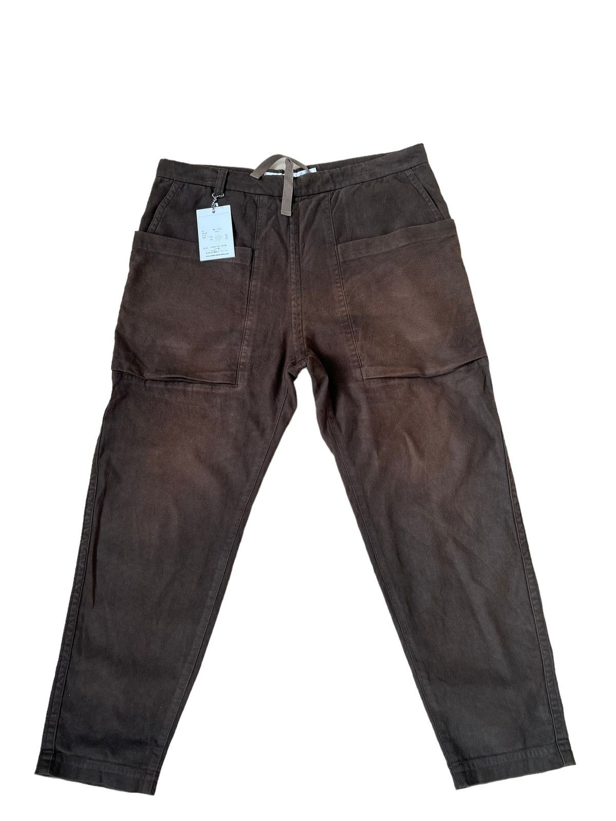 White Mountaineering NWT “Used Look“ Sun Fade Suede Cotton Crop Pant Huge Pocket Size US 30 / EU 46 - 1 Thumbnail