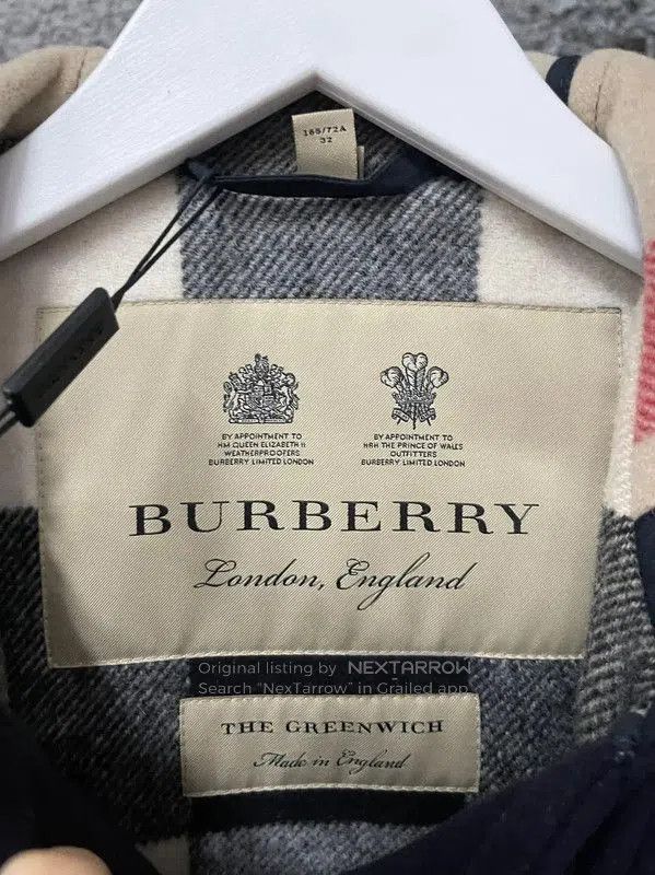 Burberry Burberry Women's Navy Wool Long Coat. Size XXS / US 00 / IT 34 - 6 Thumbnail
