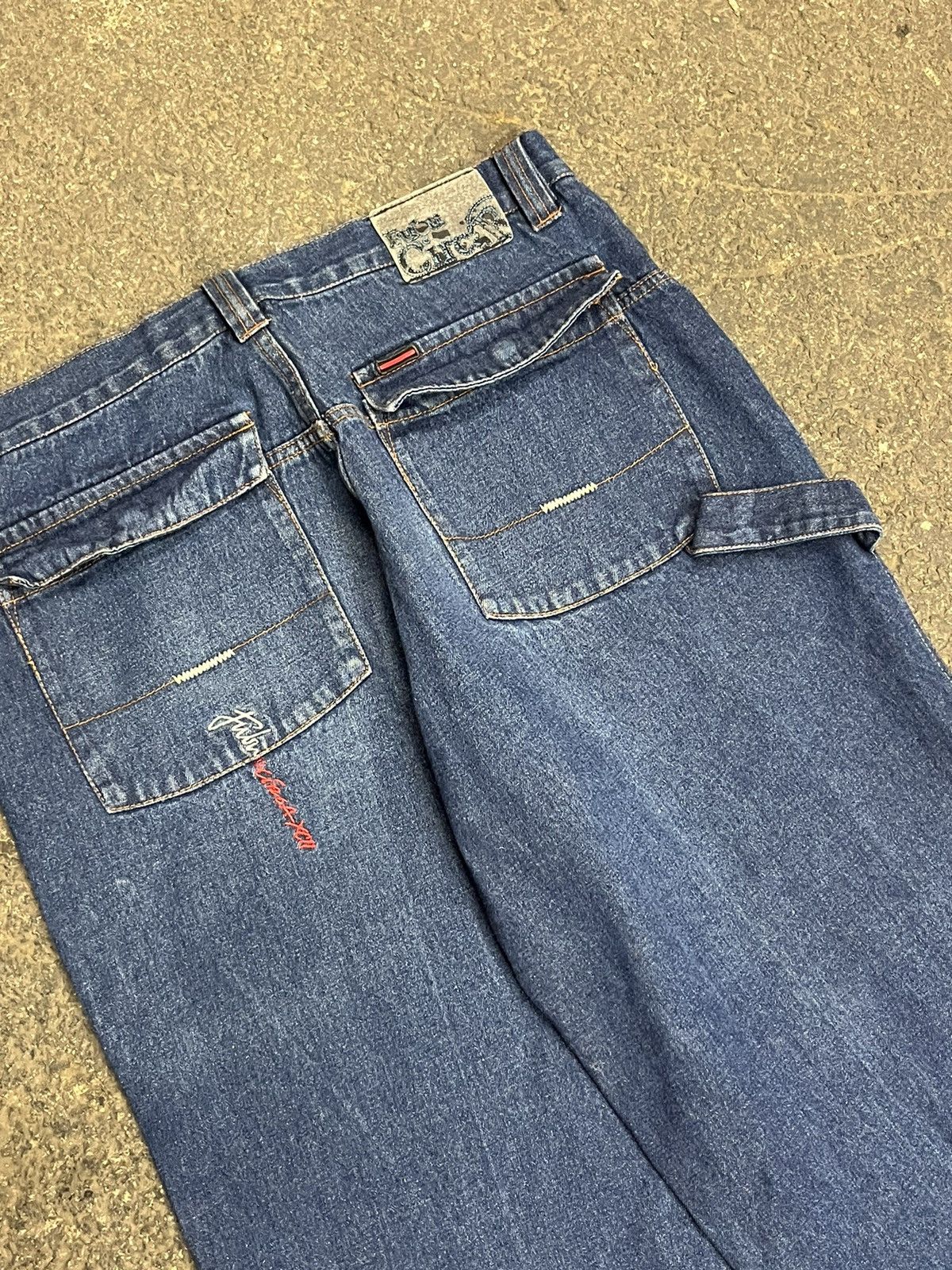 Fubu × Vintage Y2k baggy fit wide leg Fubu skater pants hype rare Size US 34 / EU 50 - 3 Thumbnail