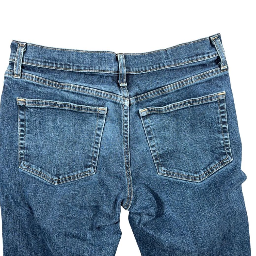 Vintage Urban Pipeline Jeans Mens 32x32 Blue Straight Fit Denim Stretch Dark Wash 5-Pocket Design Zip Fly Regular Rise Low 8-10 in Mens Jeans Blue Denim Size US 32 / EU 48 - 6 Thumbnail