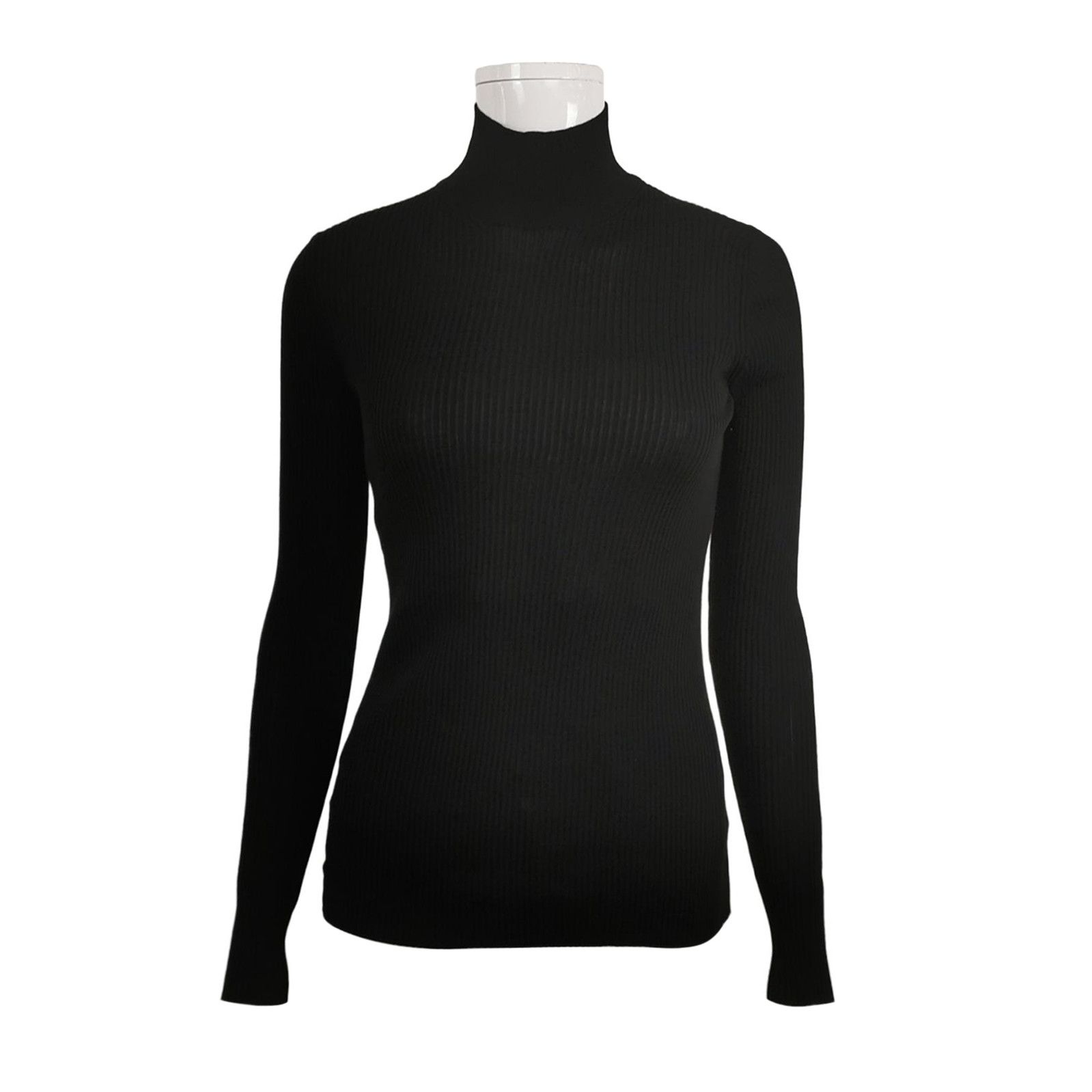 Prada Prada Black Wool Turtleneck Sweater 0089 Size S / US 4 / IT 40 - 1 Thumbnail