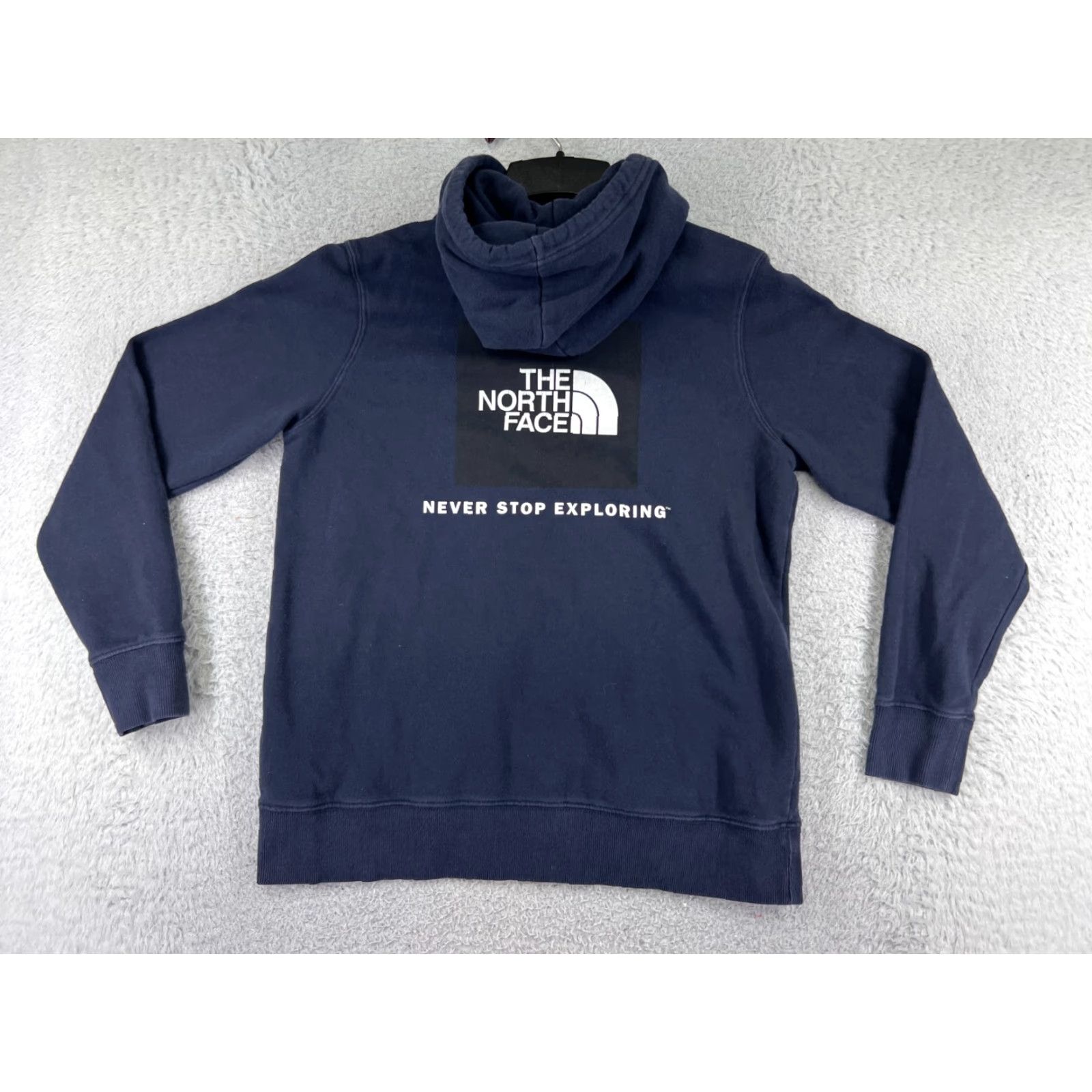 The North Face The North Face Hoodie Womens M Blue Logo Pocket Sweatshirt Cotton Blend Pullover Long Sleeve Crew Neck Size M / US 6-8 / IT 42-44 - 2 Thumbnail