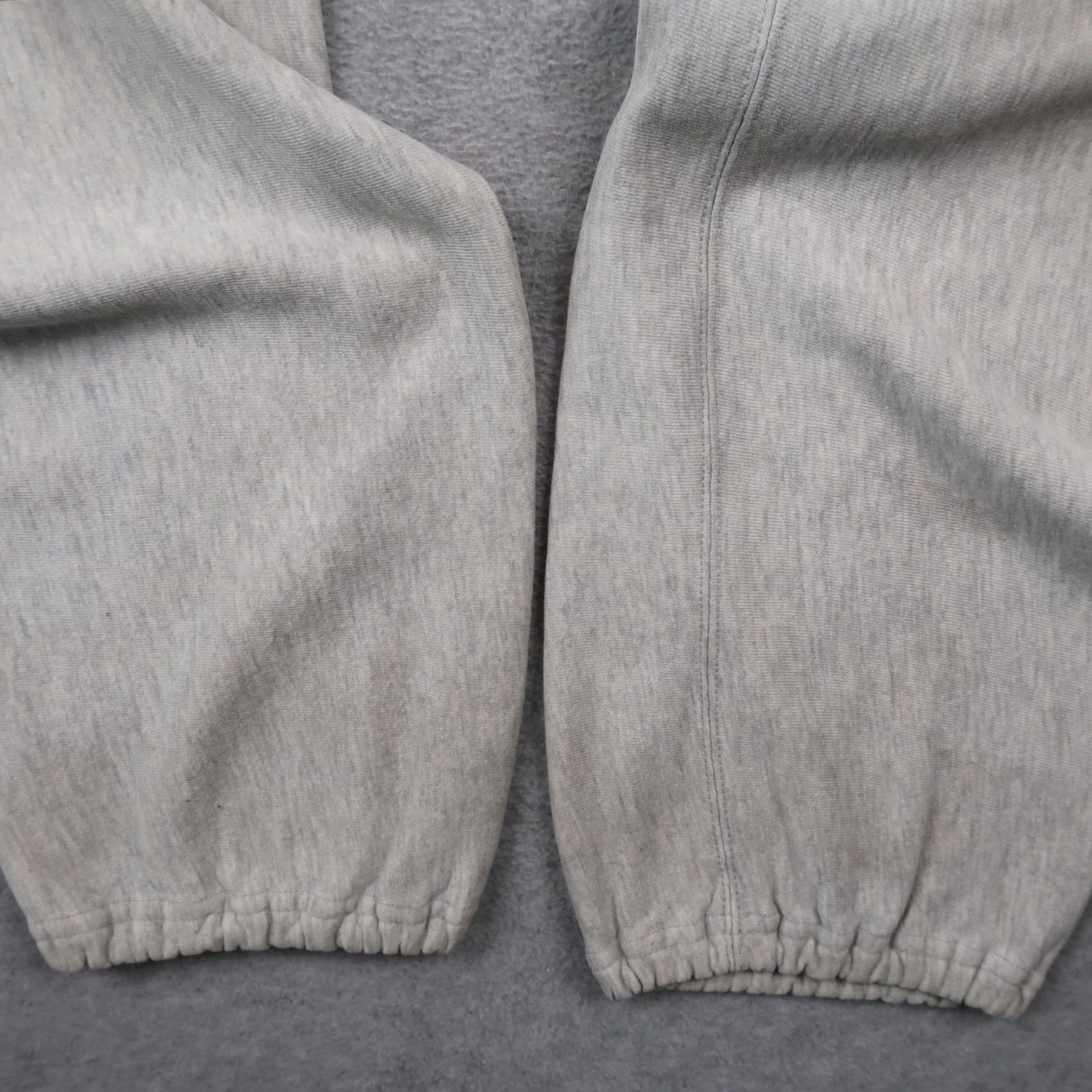 Champion VINTAGE Champion Sweatpants M Medium Drawstring USA Made Gray Gym Gusset 90s Mens Size US 31 - 4 Thumbnail