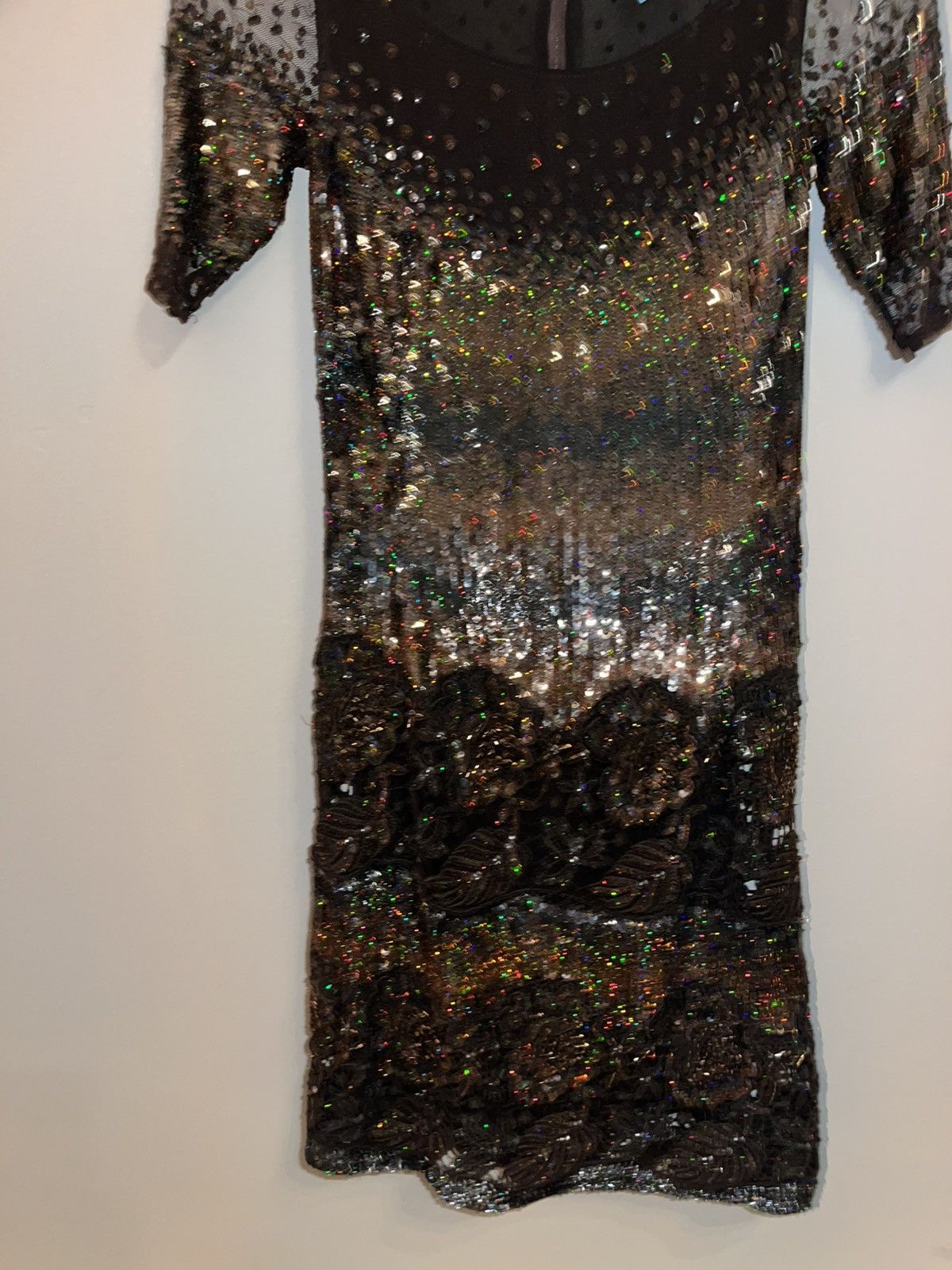 Blumarine Chocolate brown Blumarine dress with sequins vintage Size S / US 4 / IT 40 - 11 Thumbnail