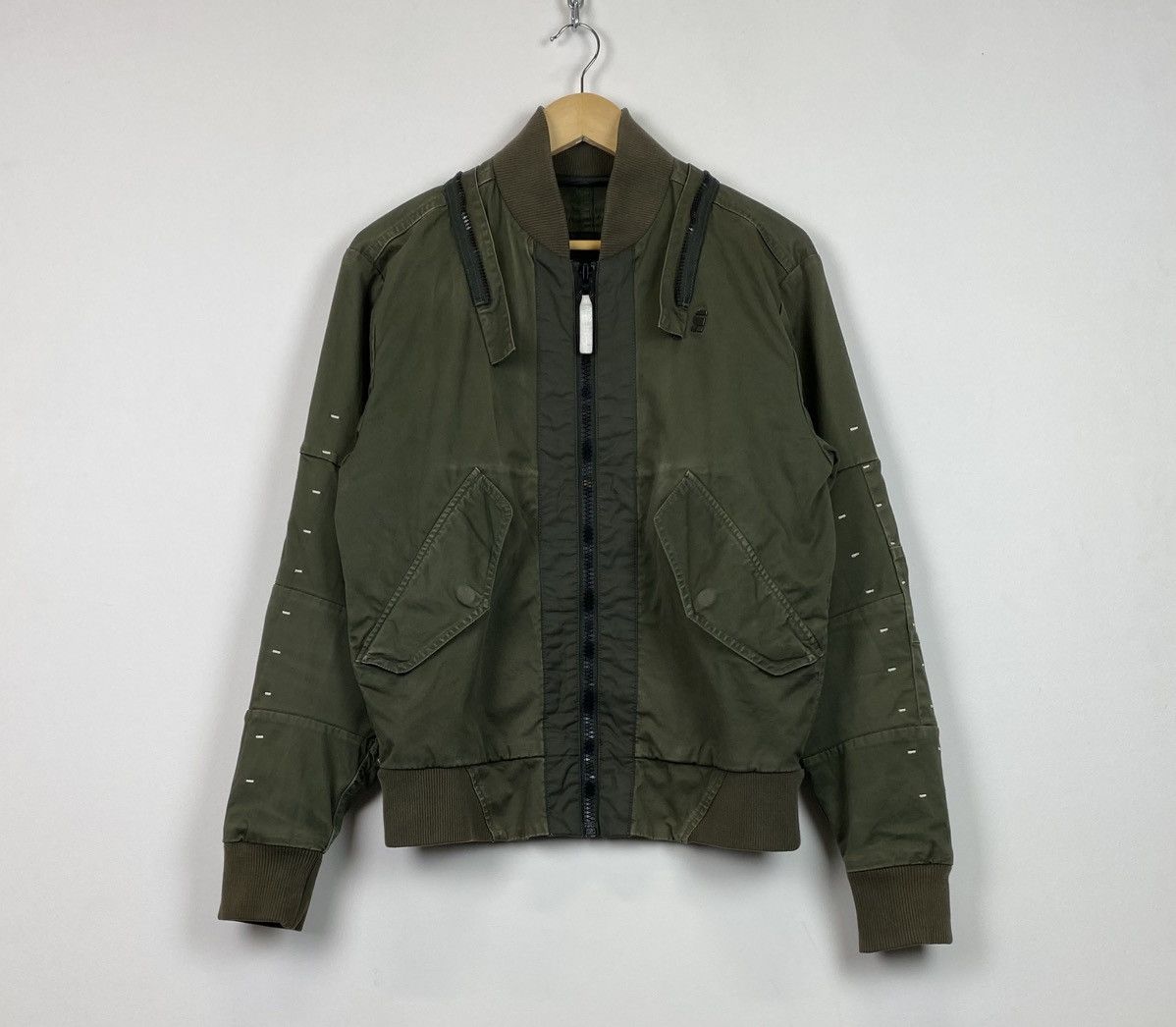 G-Star G-Star Raw MS Submarine Rackam Bomber Jacket Size M Green Size US M / EU 48-50 / 2 - 2 Thumbnail