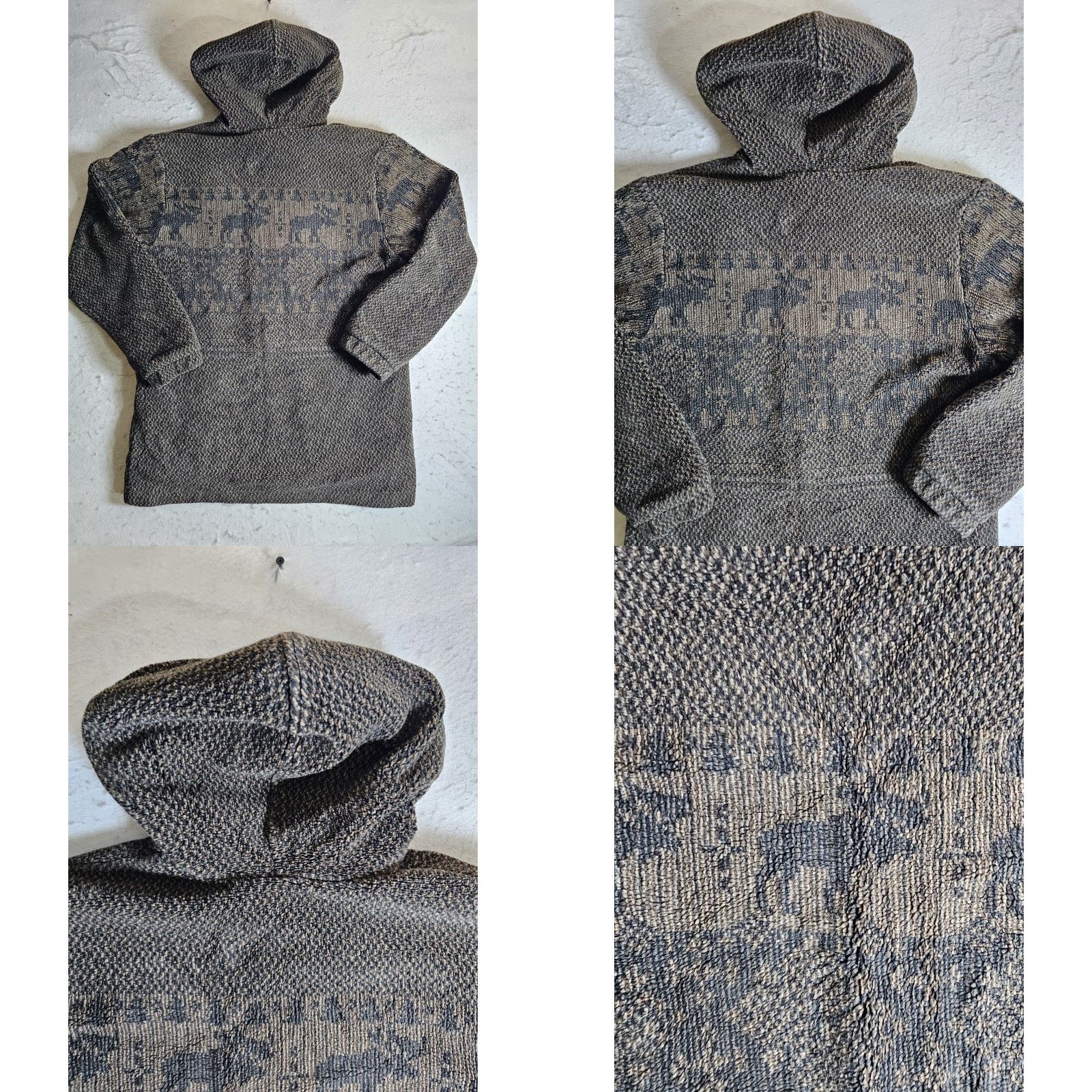 Vintage VINTAGE Woolrich Jacket Brown Fleece Hooded Full Zip Womens L Size L / US 10 / IT 46 - 8 Thumbnail